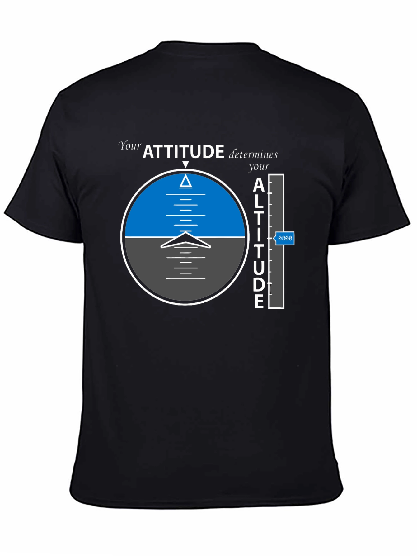Camiseta Negra: Actitud y Altitud en Vuelo