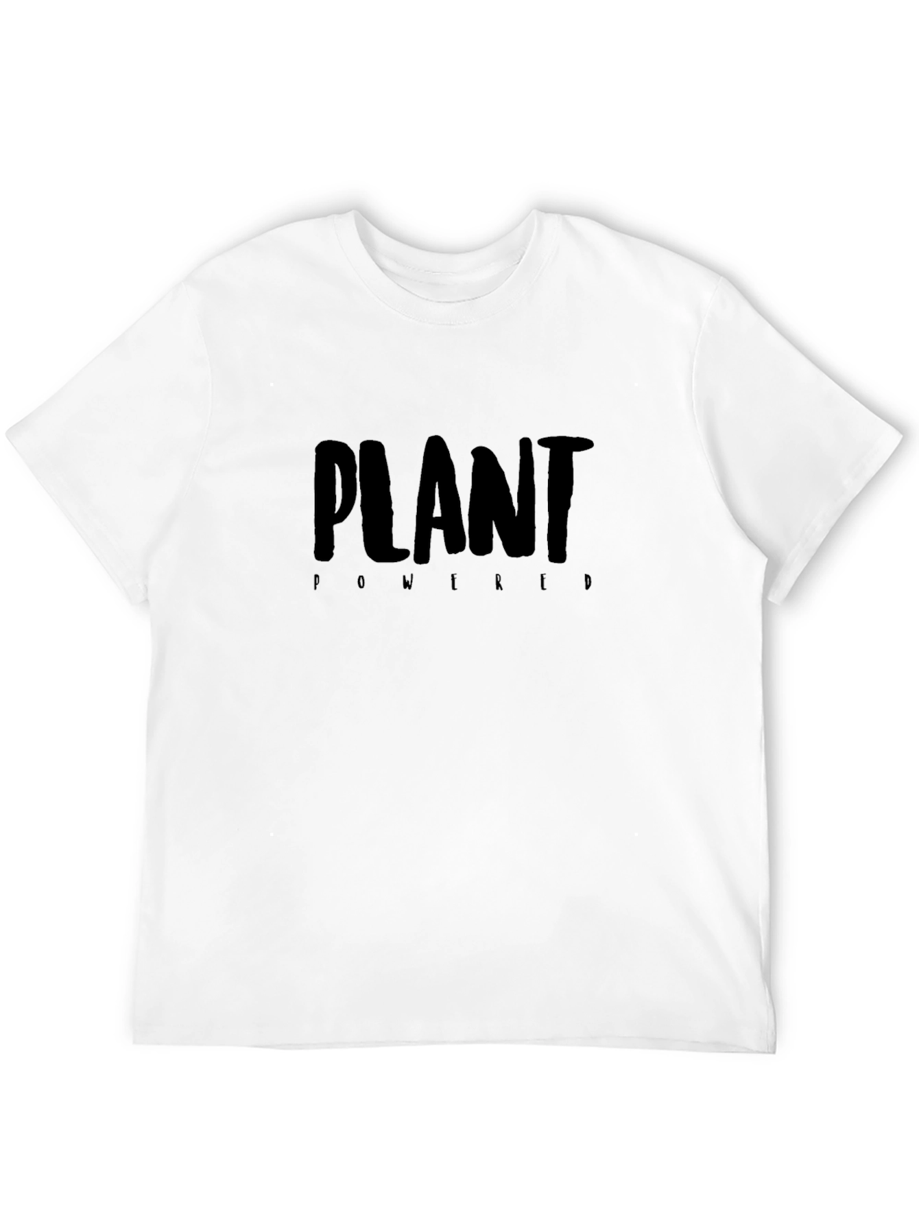 Camiseta Negra Plant Powered - Vegana y con Estilo