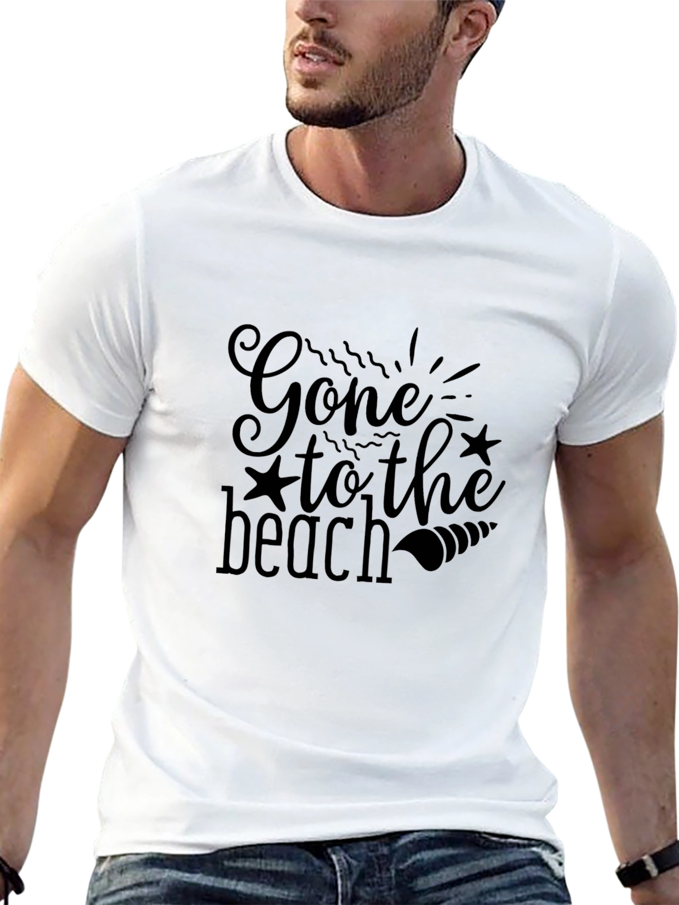 Camiseta Negra Gone to the Beach