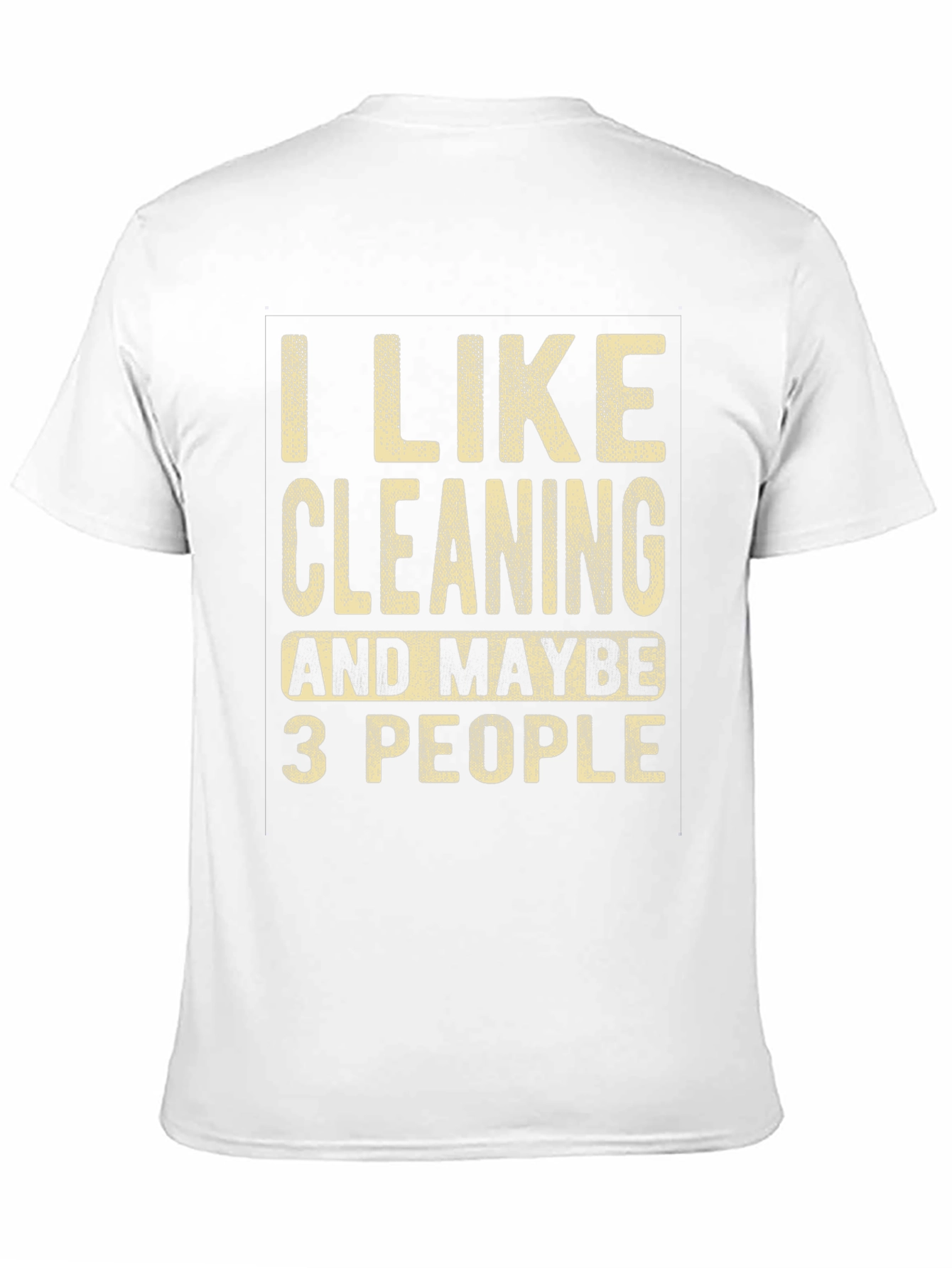 Camiseta Negra con Estampa Divertida de Limpieza