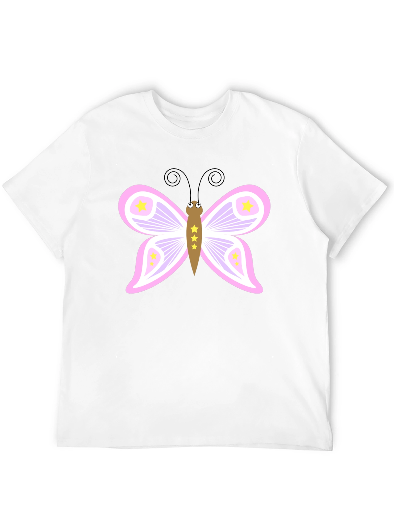 Camiseta Negra con Mariposa Estrellada