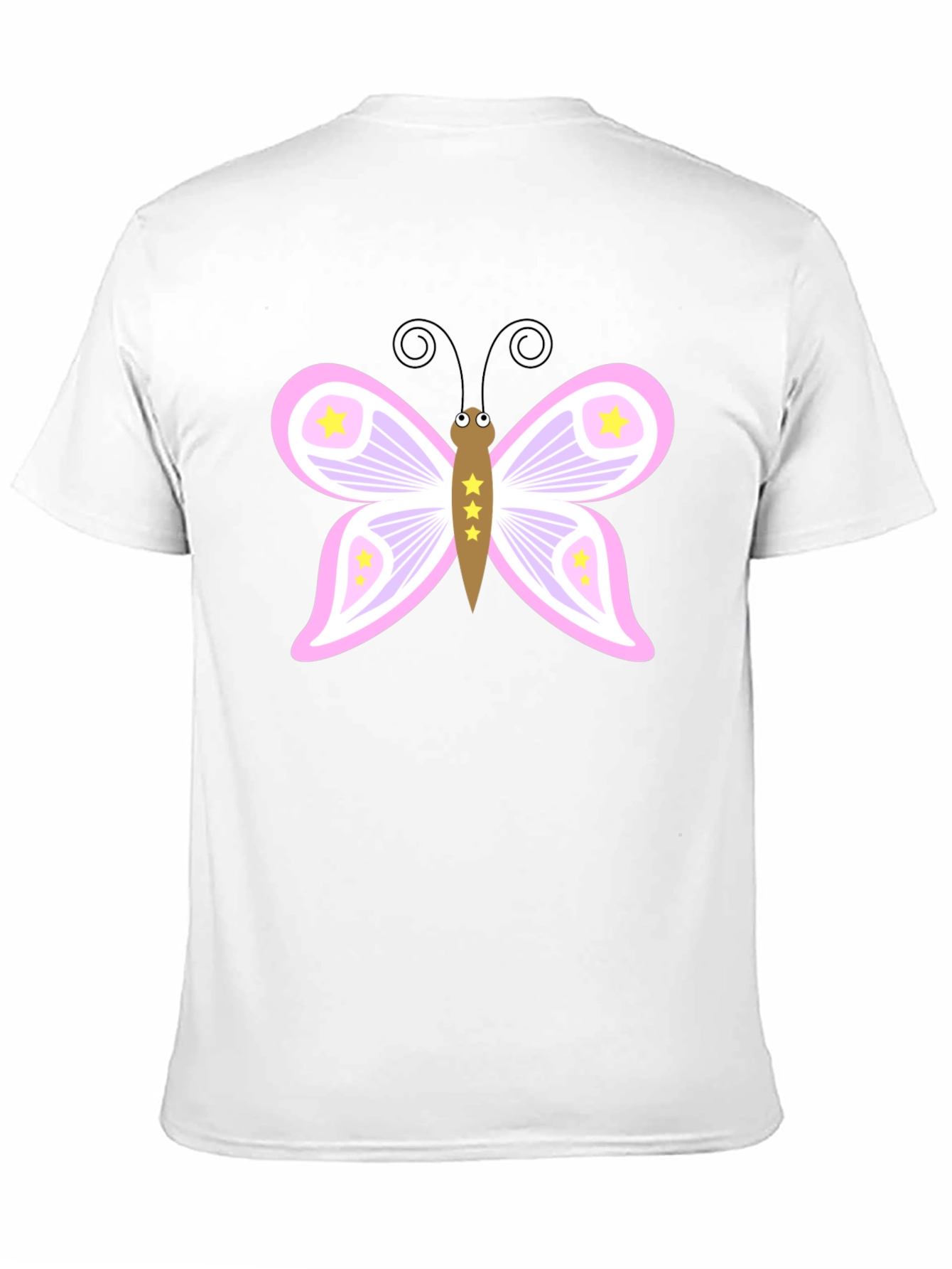 Camiseta Negra con Mariposa Estrellada