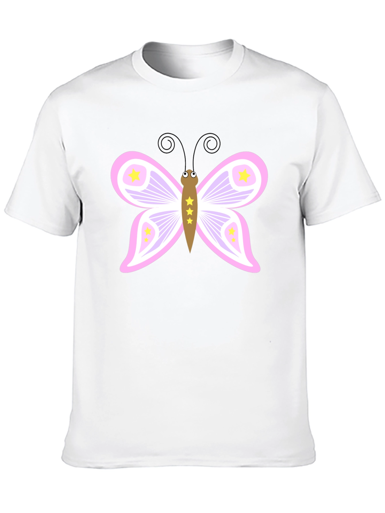 Camiseta Negra con Mariposa Estrellada