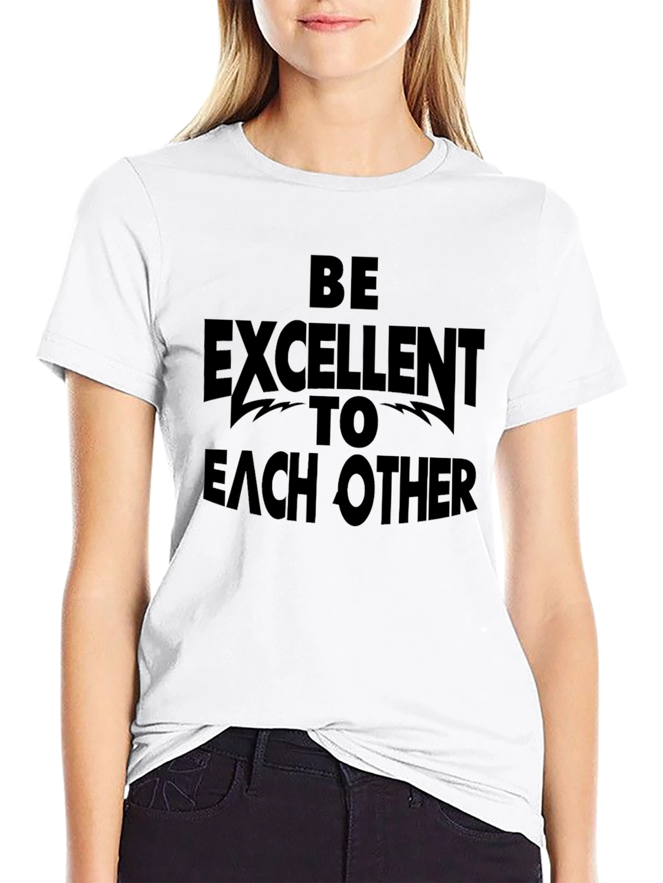 Camiseta Negra: Sé Excelente El Uno Con El Otro