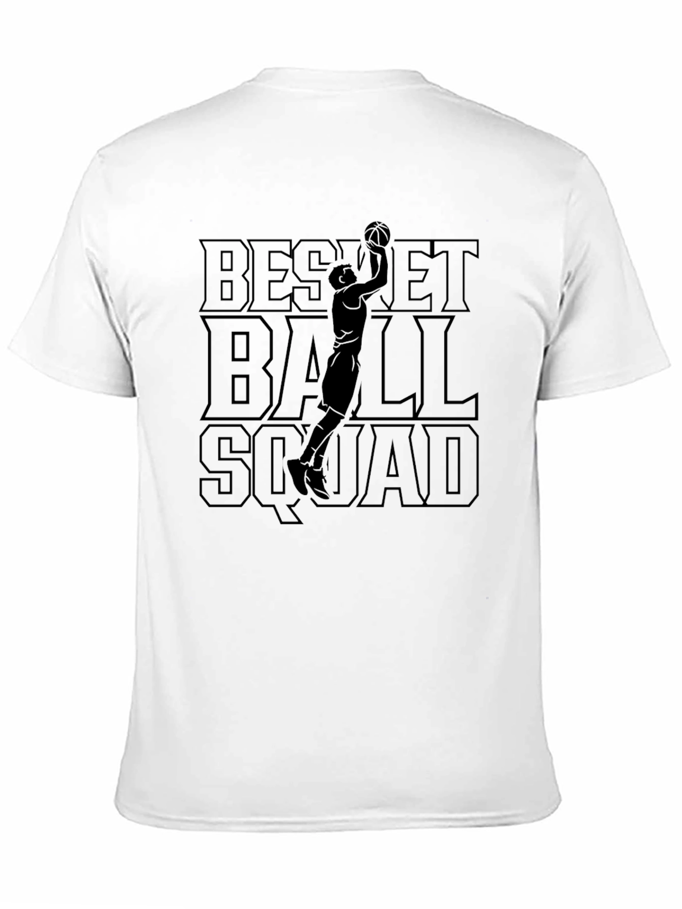 Camiseta Negra Deportiva: Basket Ball Squad