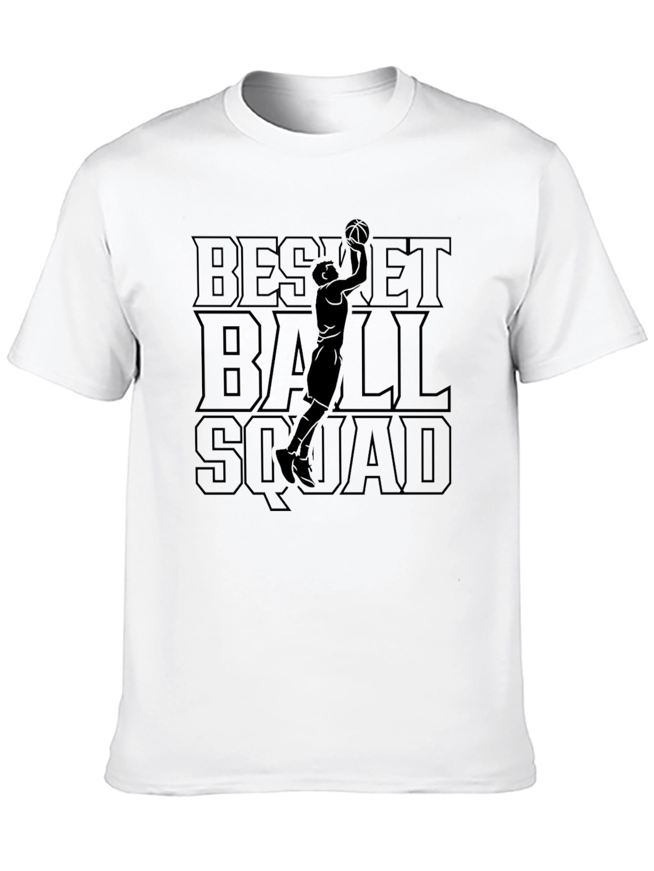 Camiseta Negra Deportiva: Basket Ball Squad