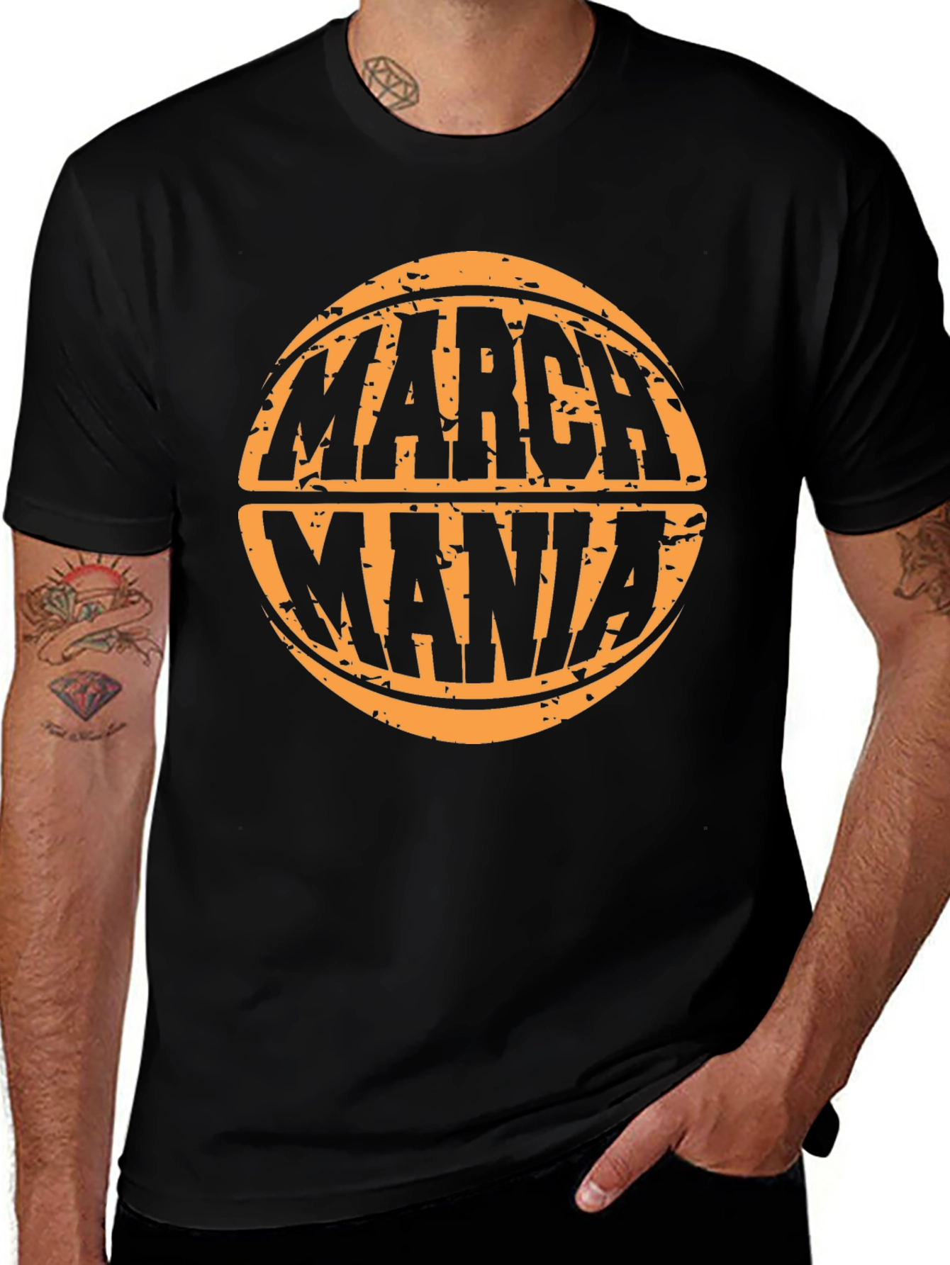 Camiseta Negra March Mania Baloncesto