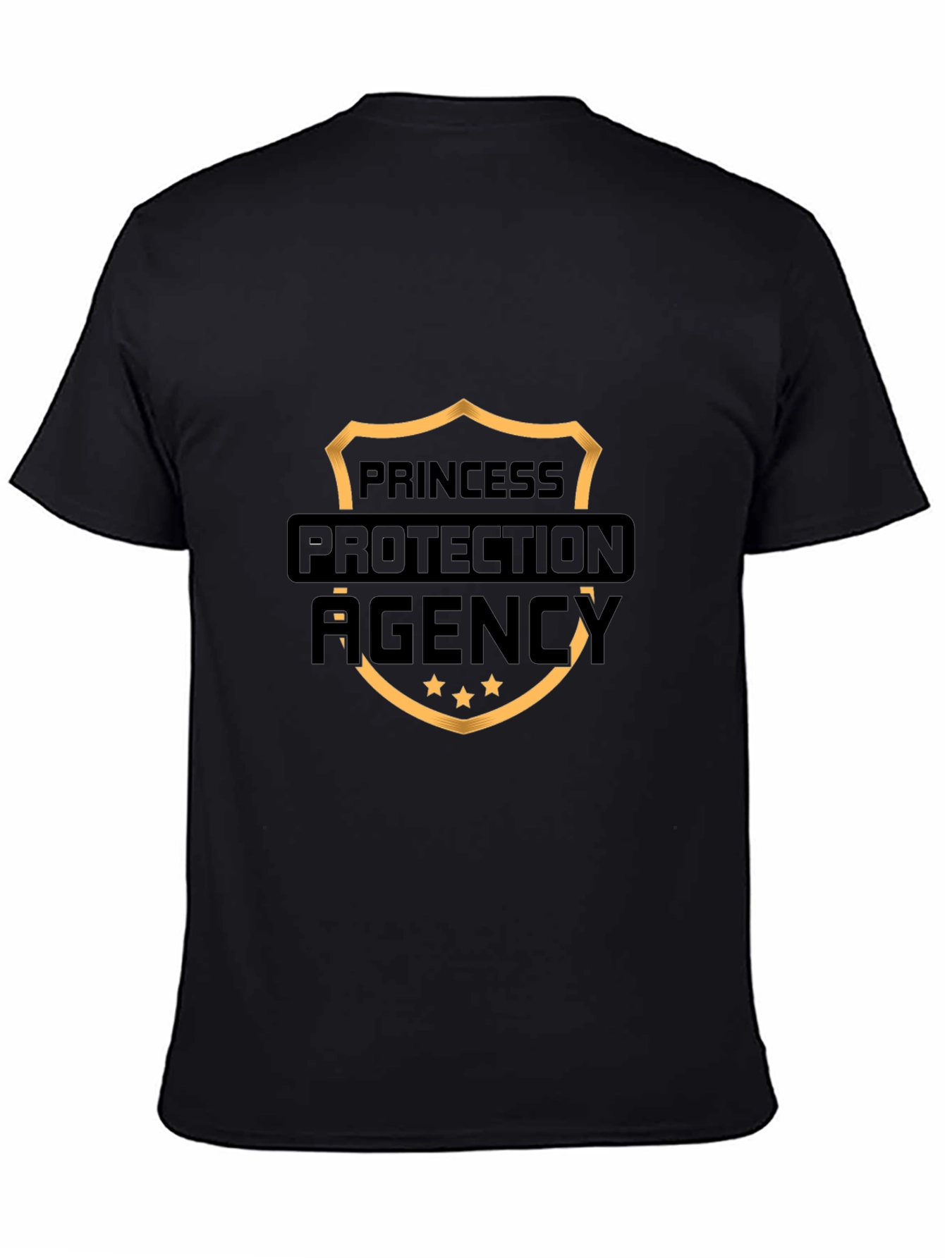 Camiseta Negra Agencia Protección Princesas