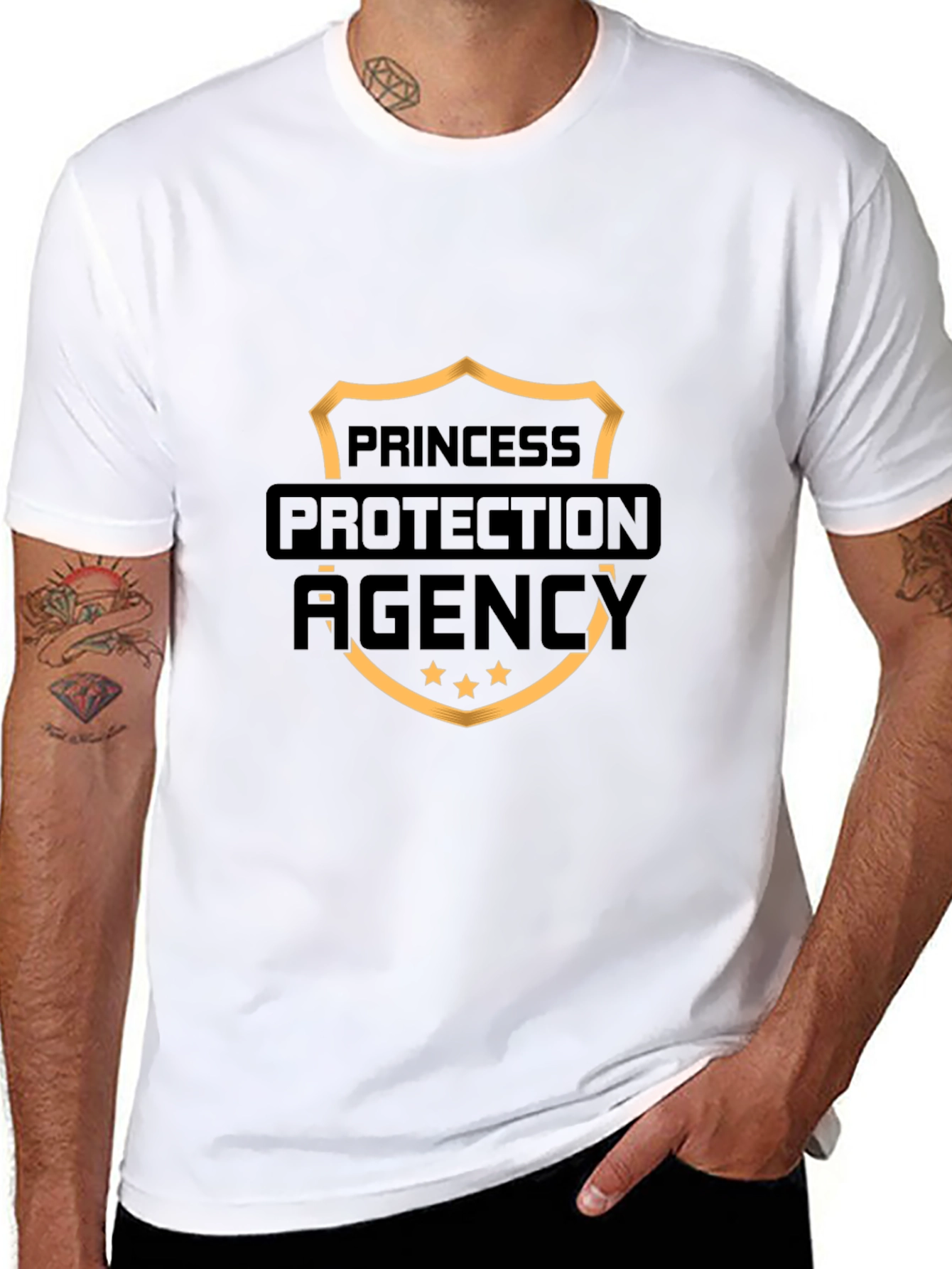 Camiseta Negra Agencia Protección Princesas
