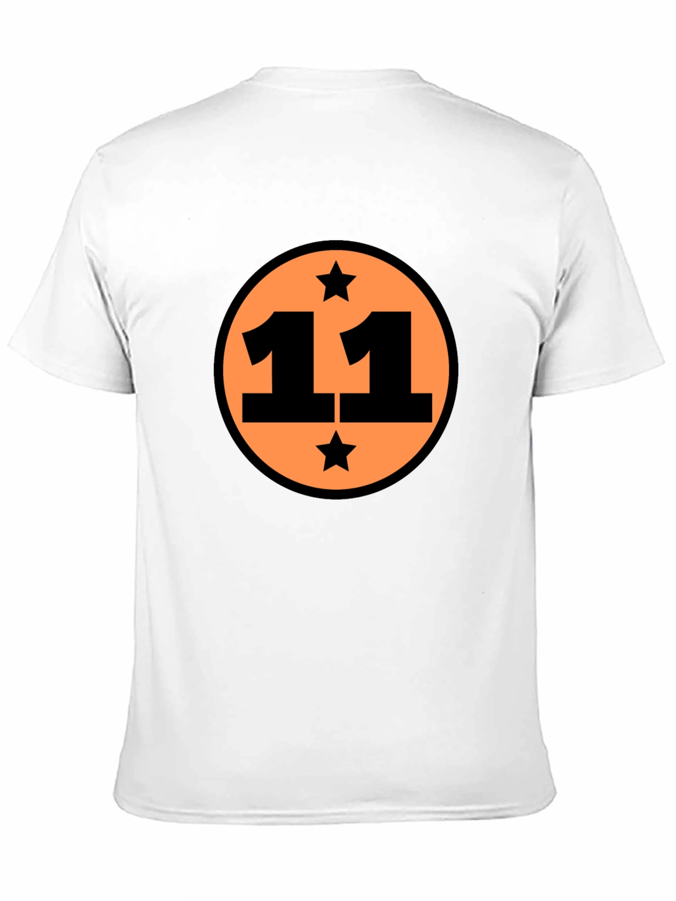 Camiseta Negra Número 11 con Estrellas