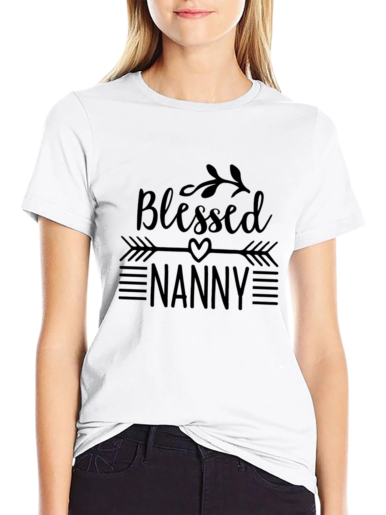 Camiseta Negra Blessed Nanny