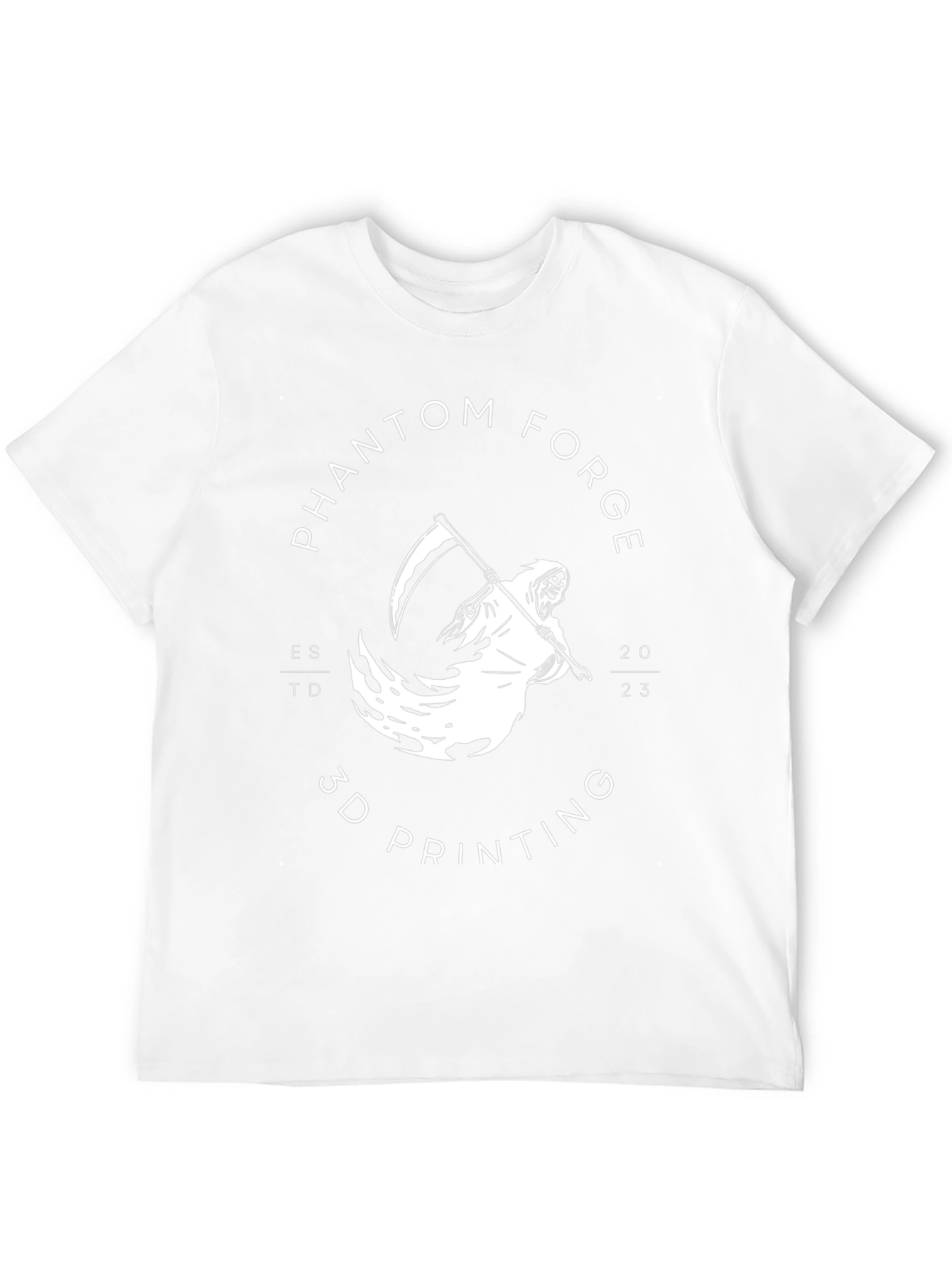 Camiseta Negra Phantom Forge Impresión 3D