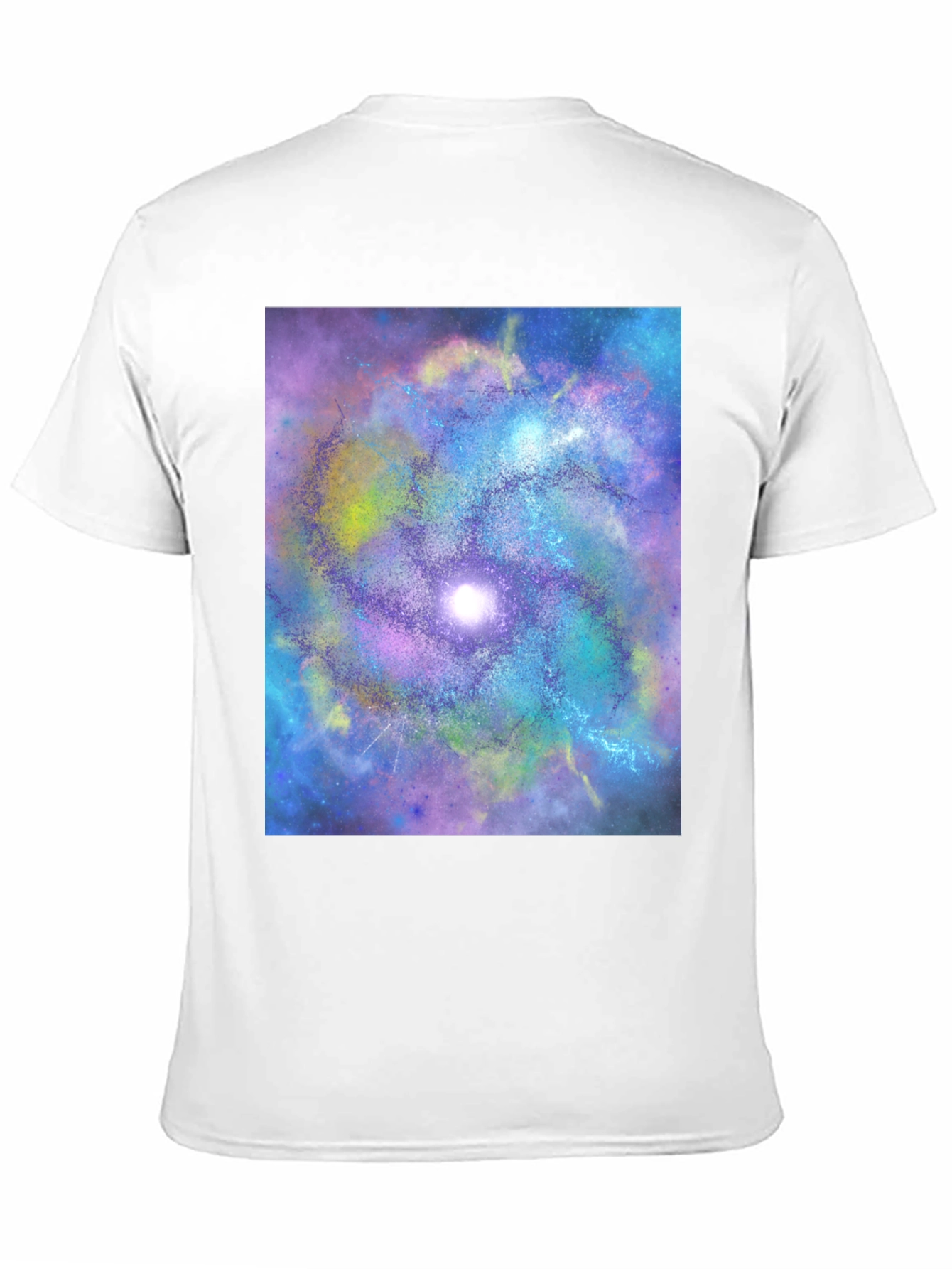 Camiseta Negra con Diseño de Galaxia
