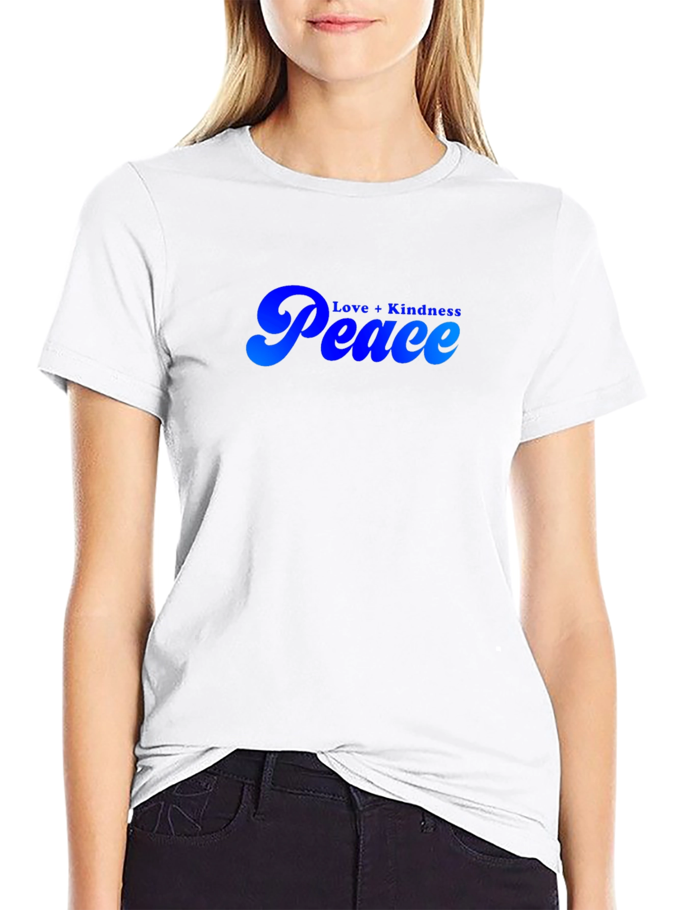 Camiseta Negra Peace & Love