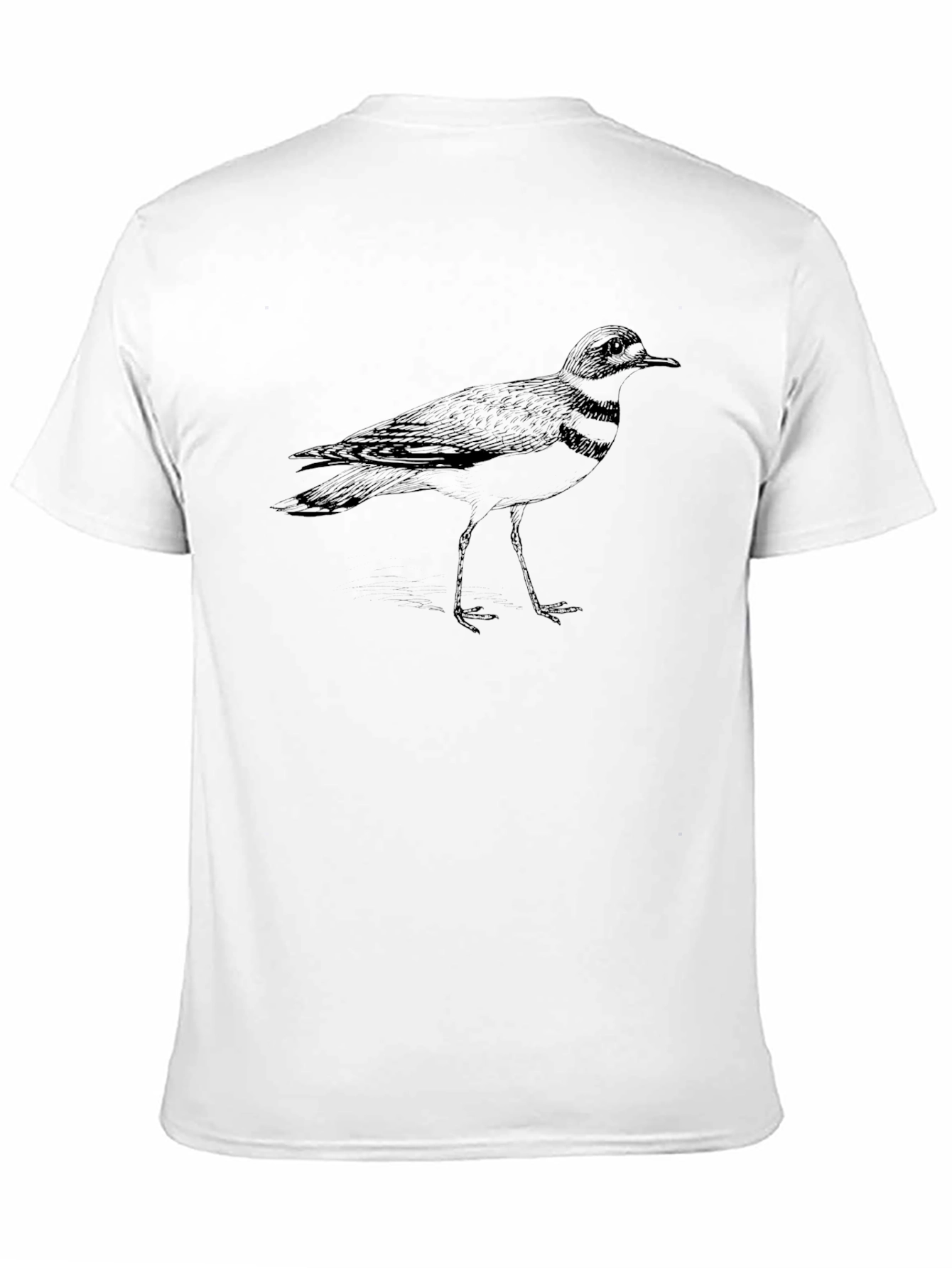 Camiseta Negra con Diseño de Ave