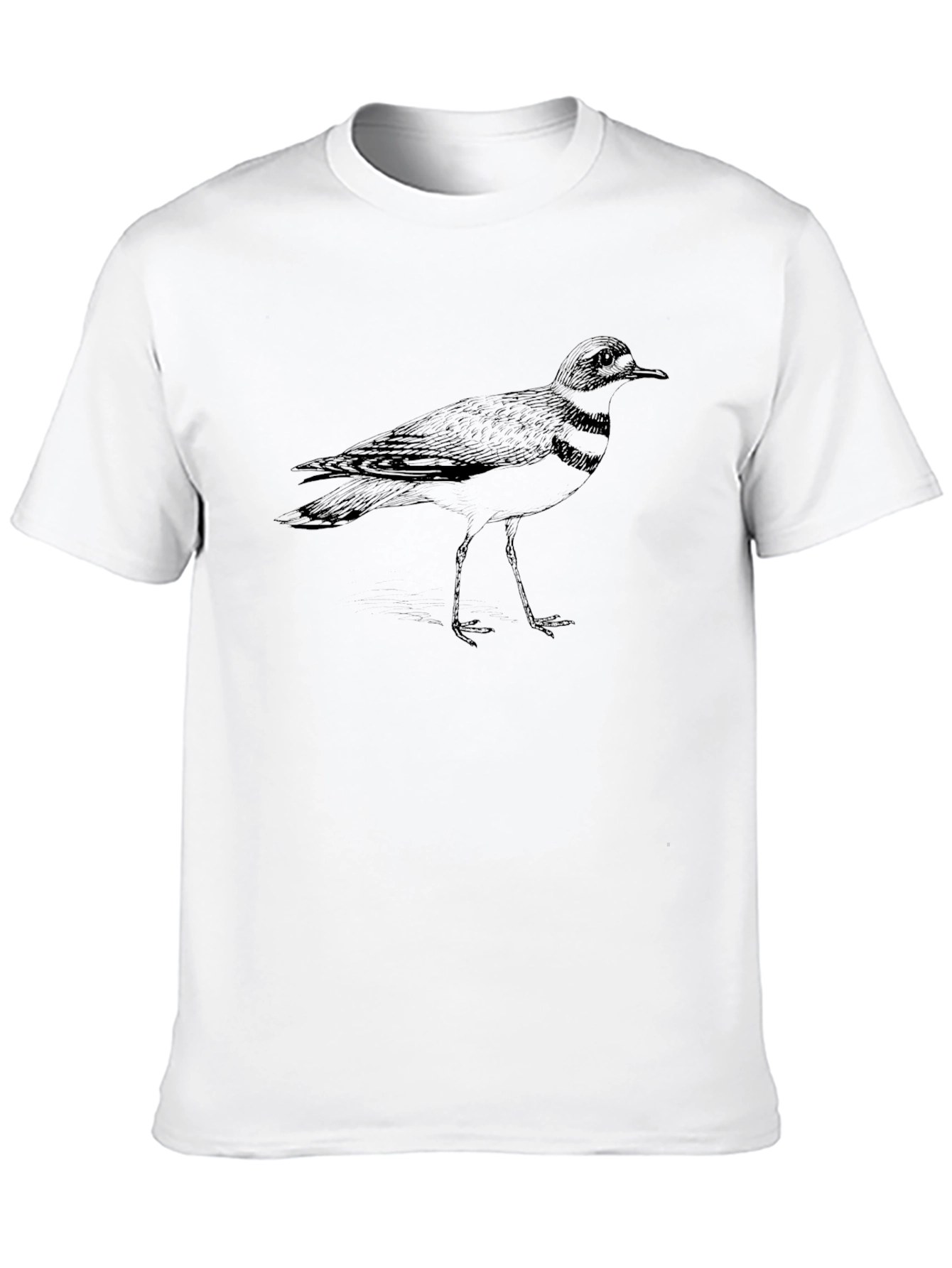 Camiseta Negra con Diseño de Ave