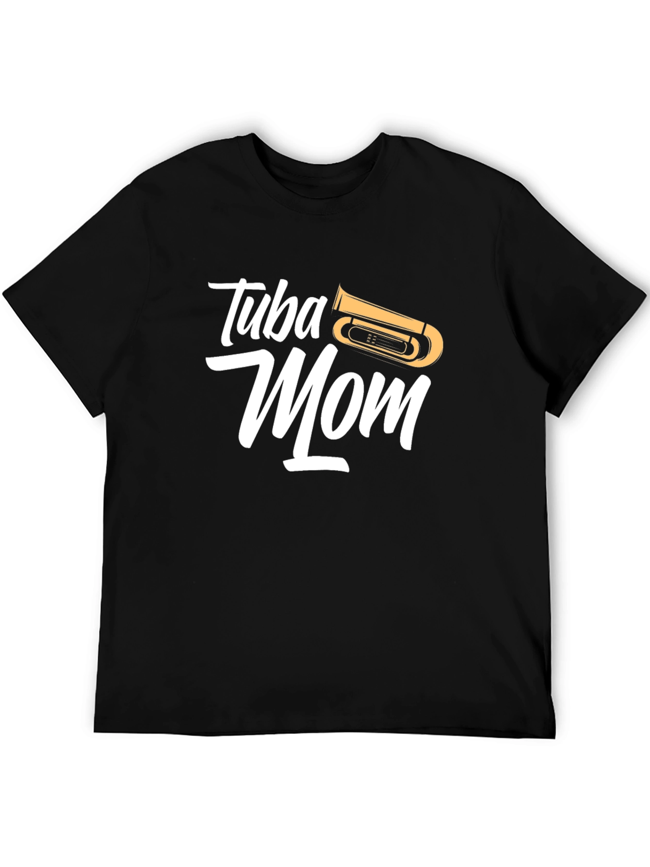 Camiseta Negra Tuba Mom - Regalo Musical