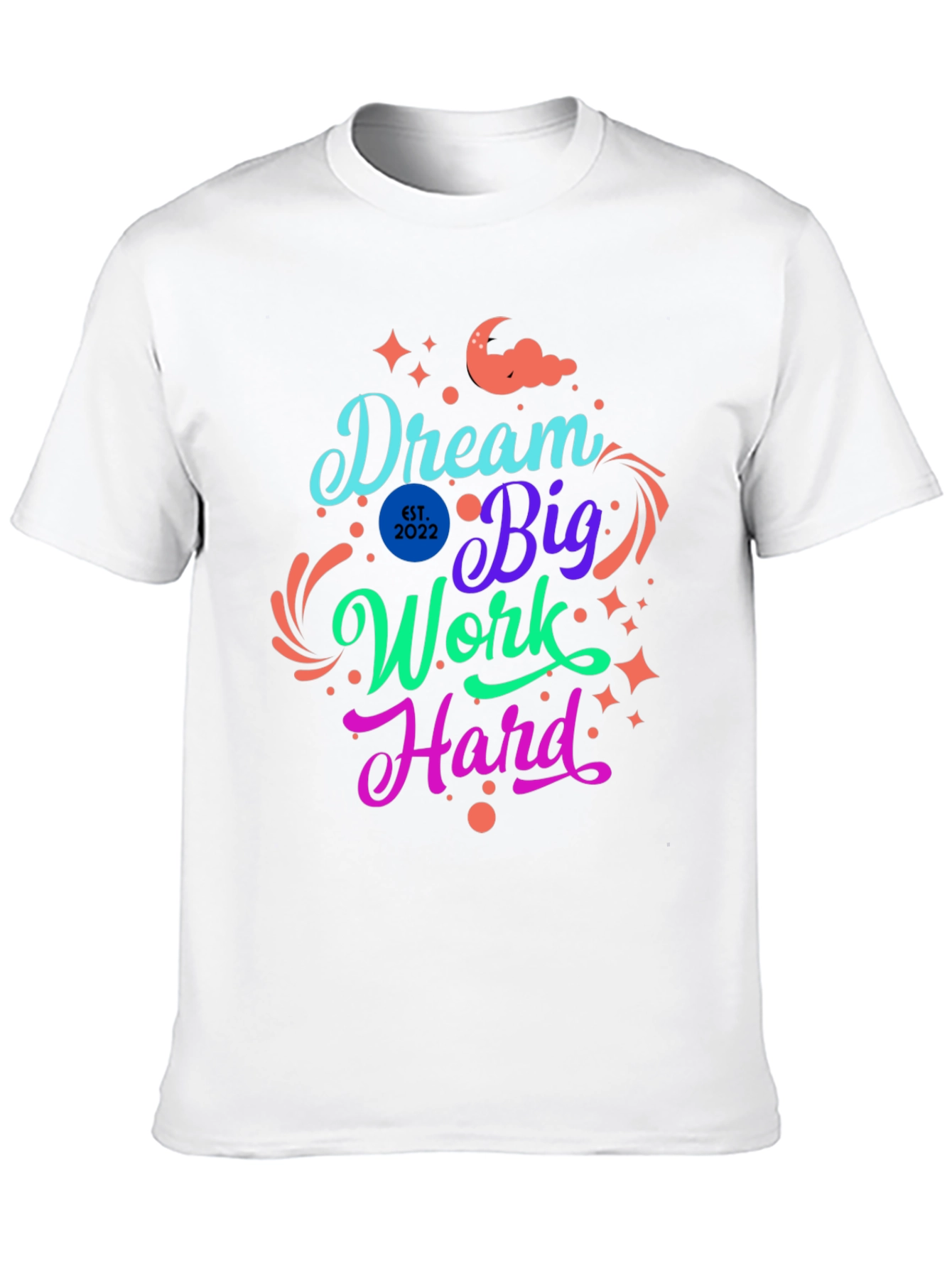 Camiseta Negra Dream Big Work Hard