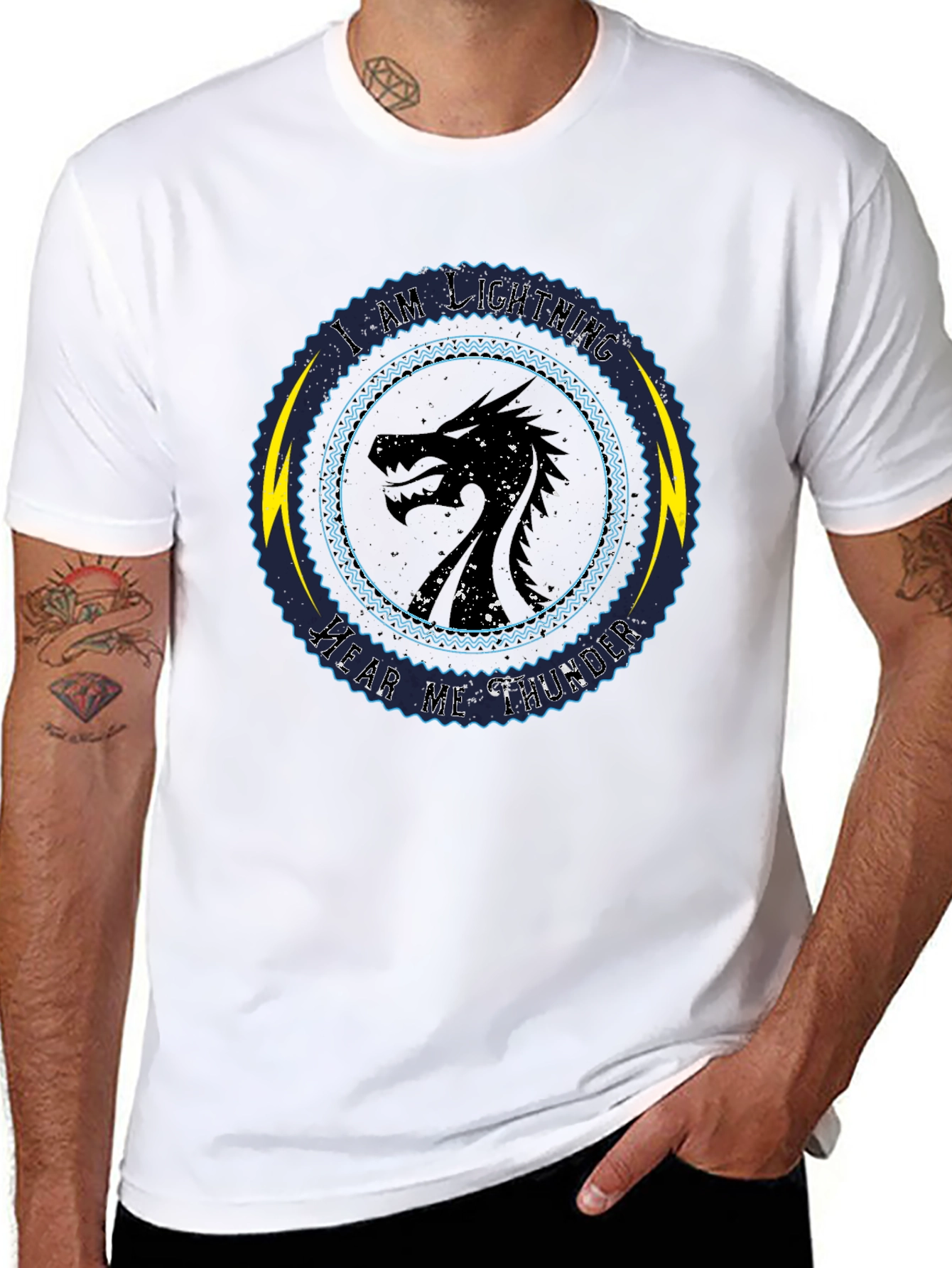 Camiseta Dragón Soy Relámpago Oye mi Trueno