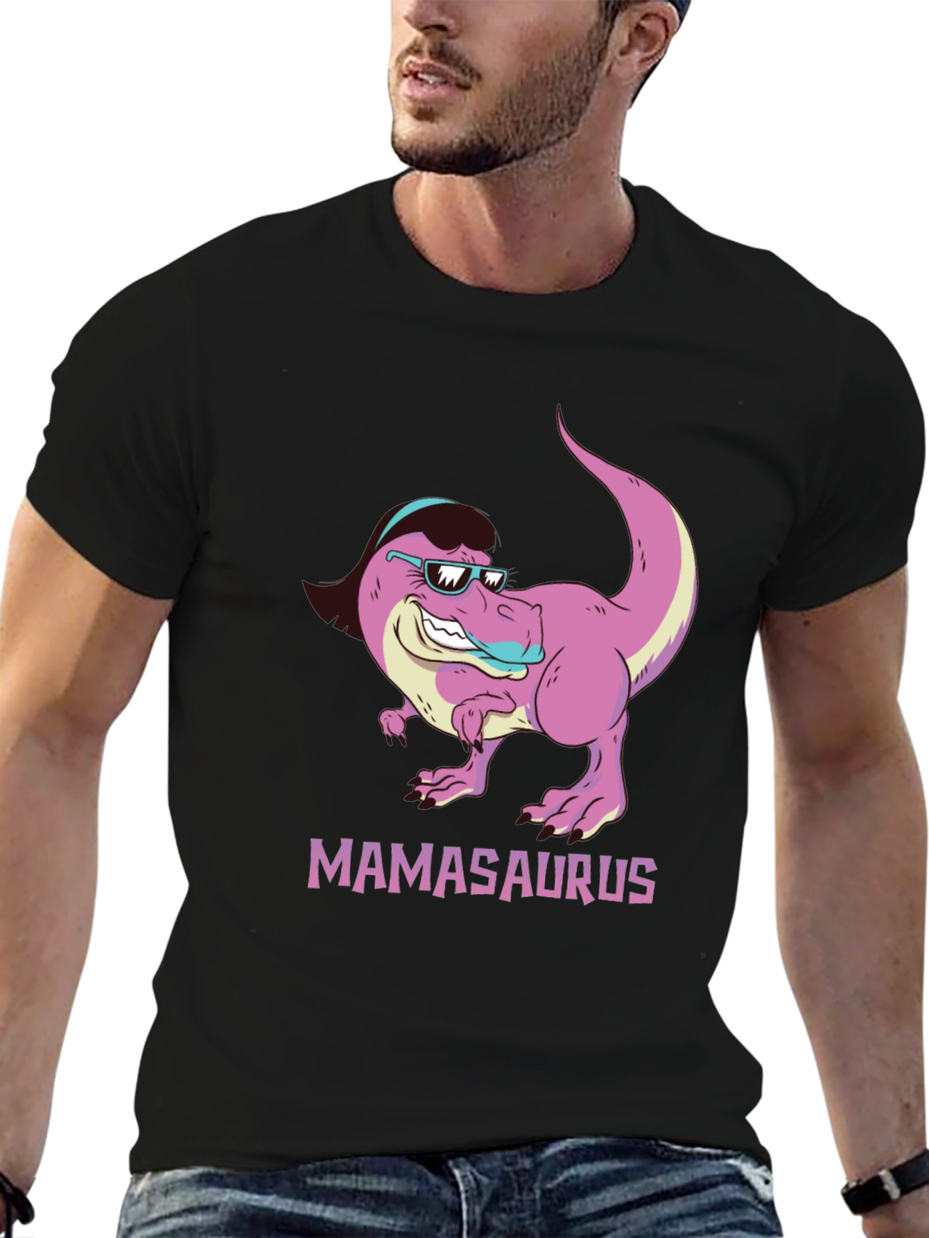 Camiseta Negra Mamasaurus