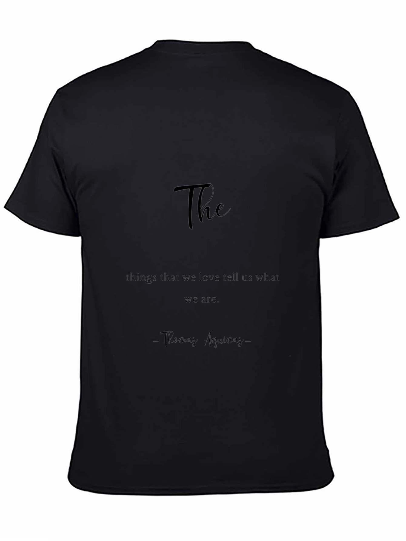 Camiseta Negra con Cita Inspiradora