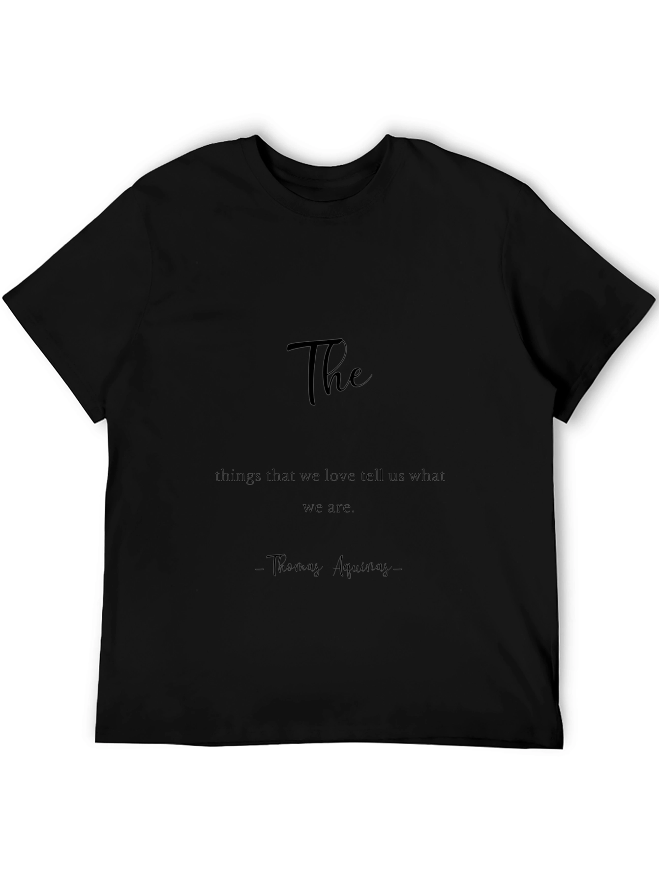 Camiseta Negra con Cita Inspiradora
