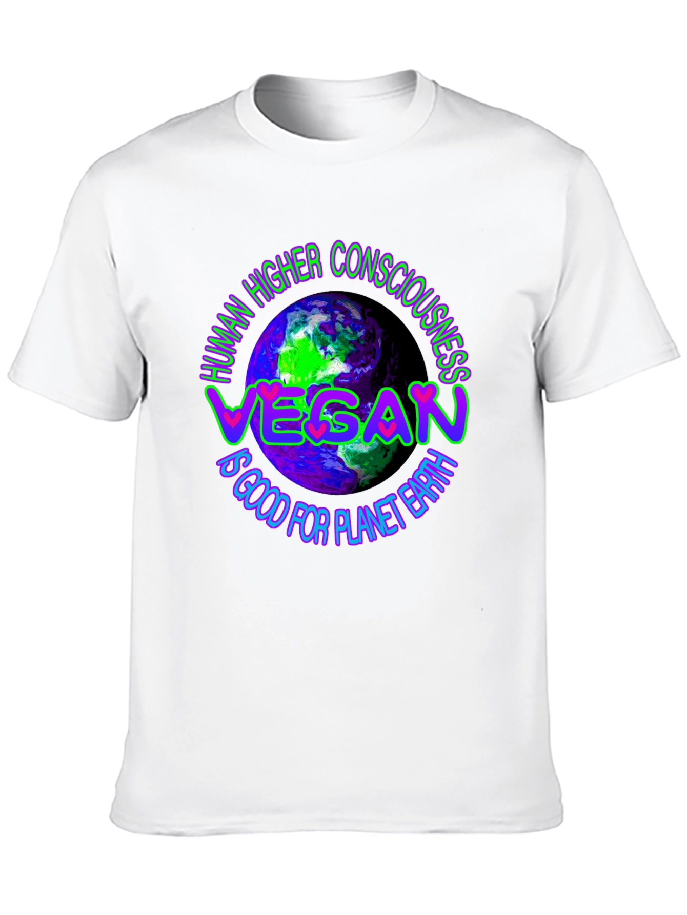 Camiseta Vegana: Conciencia y Planeta Tierra