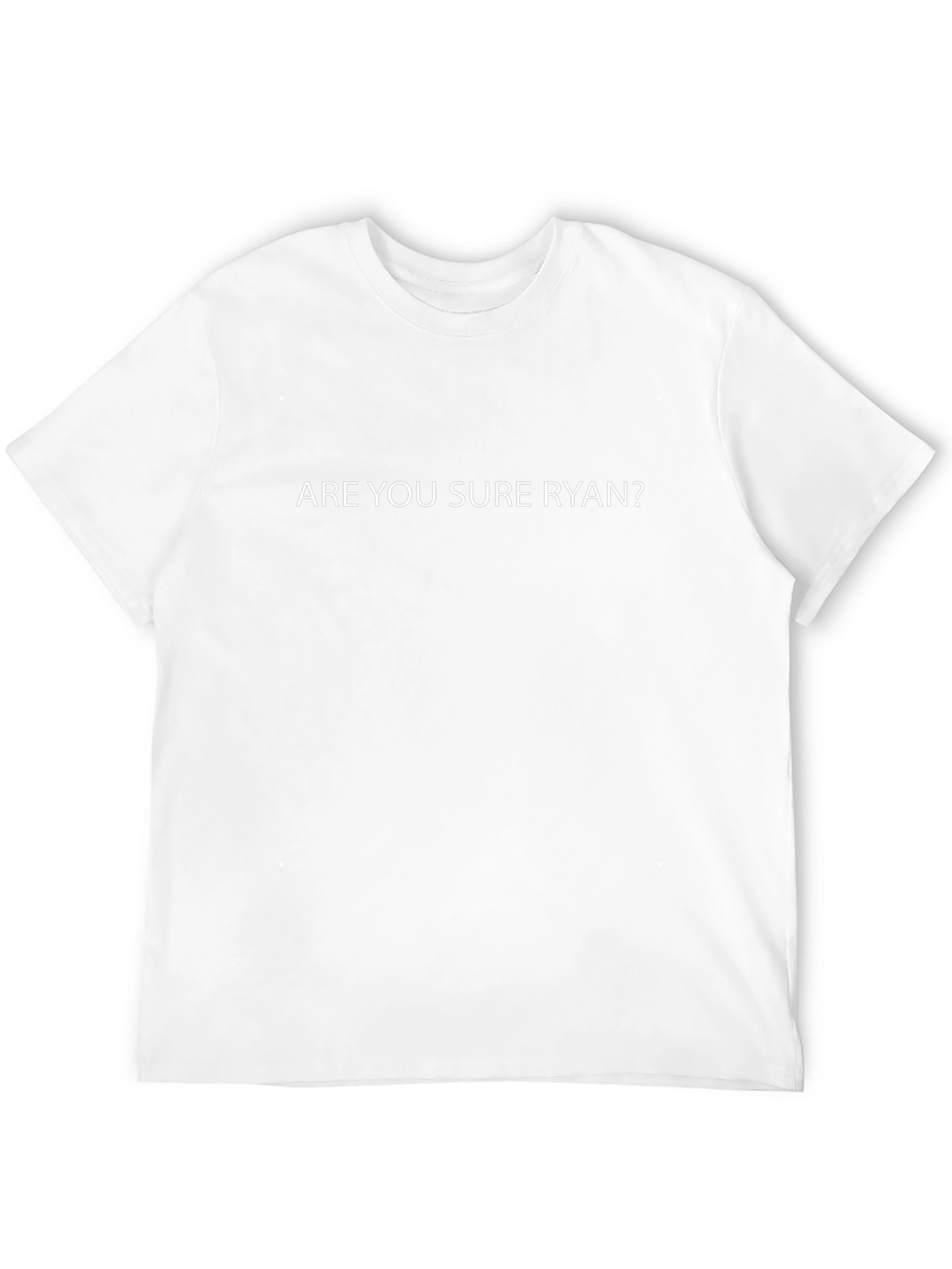 Camiseta Negra: ¿Estás Seguro Ryan?