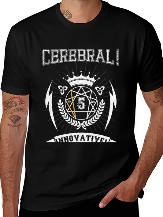Camiseta Negra: Diseño Cerebral Innovador