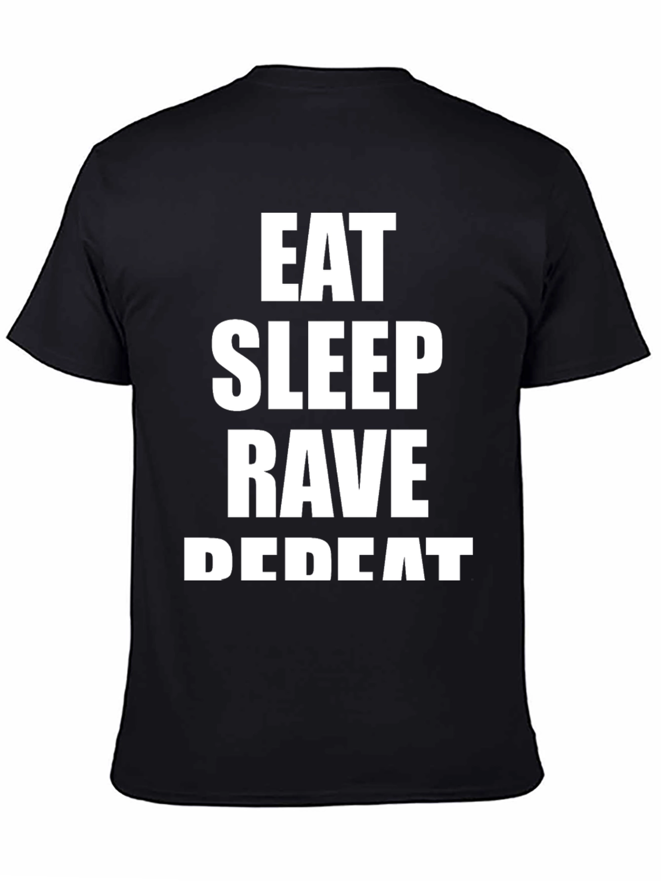 Camiseta Negra Eat Sleep Rave Repeat