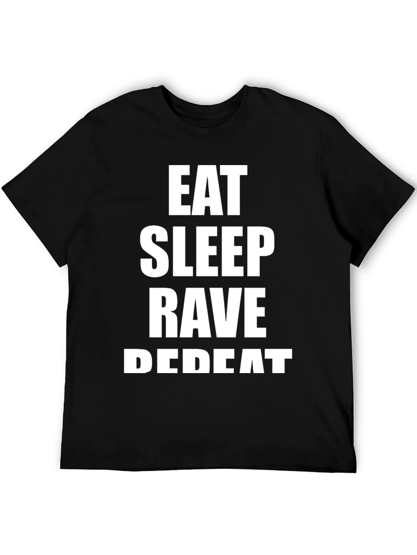 Camiseta Negra Eat Sleep Rave Repeat