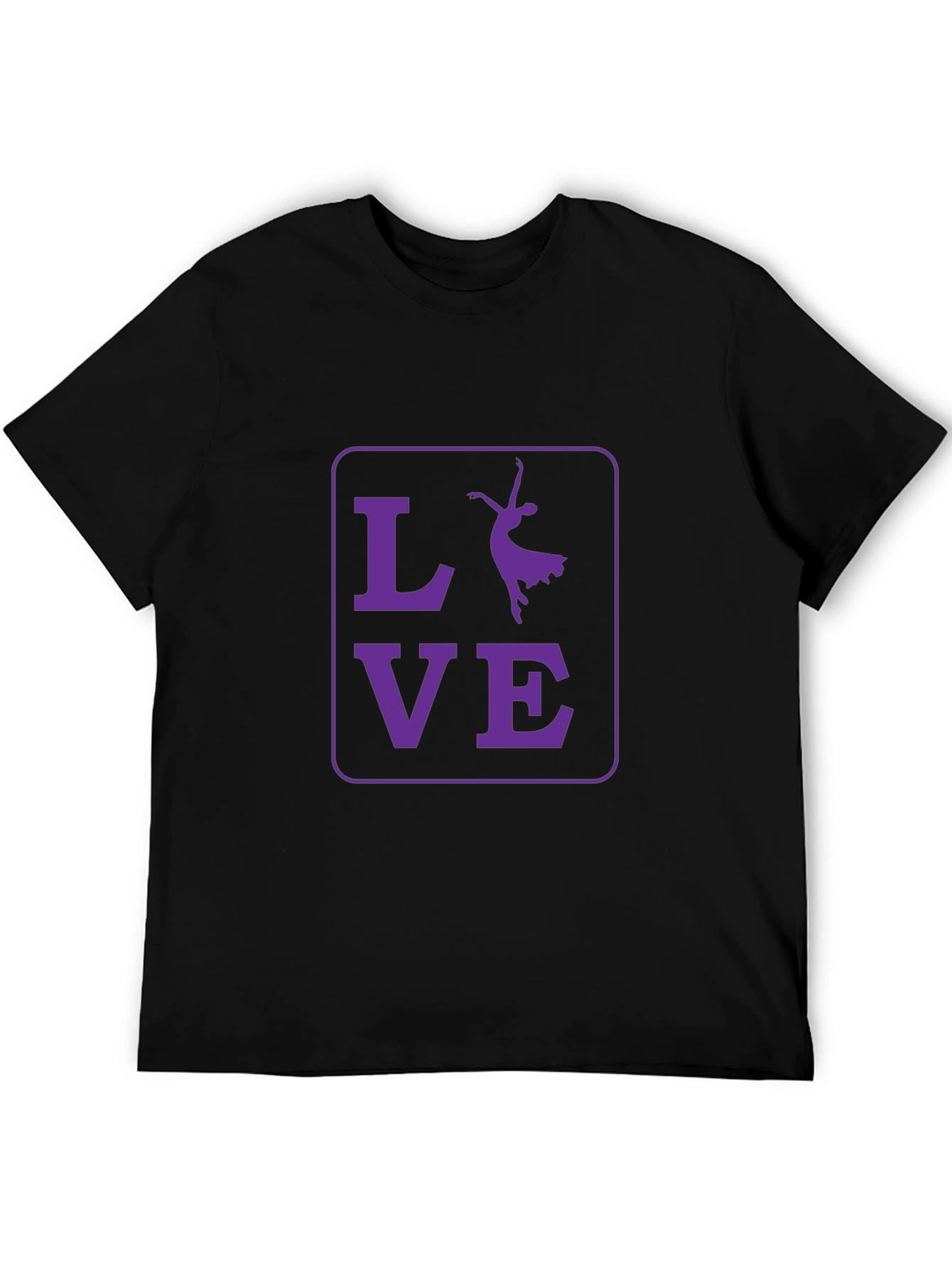 Camiseta Negra Amor Bailarina