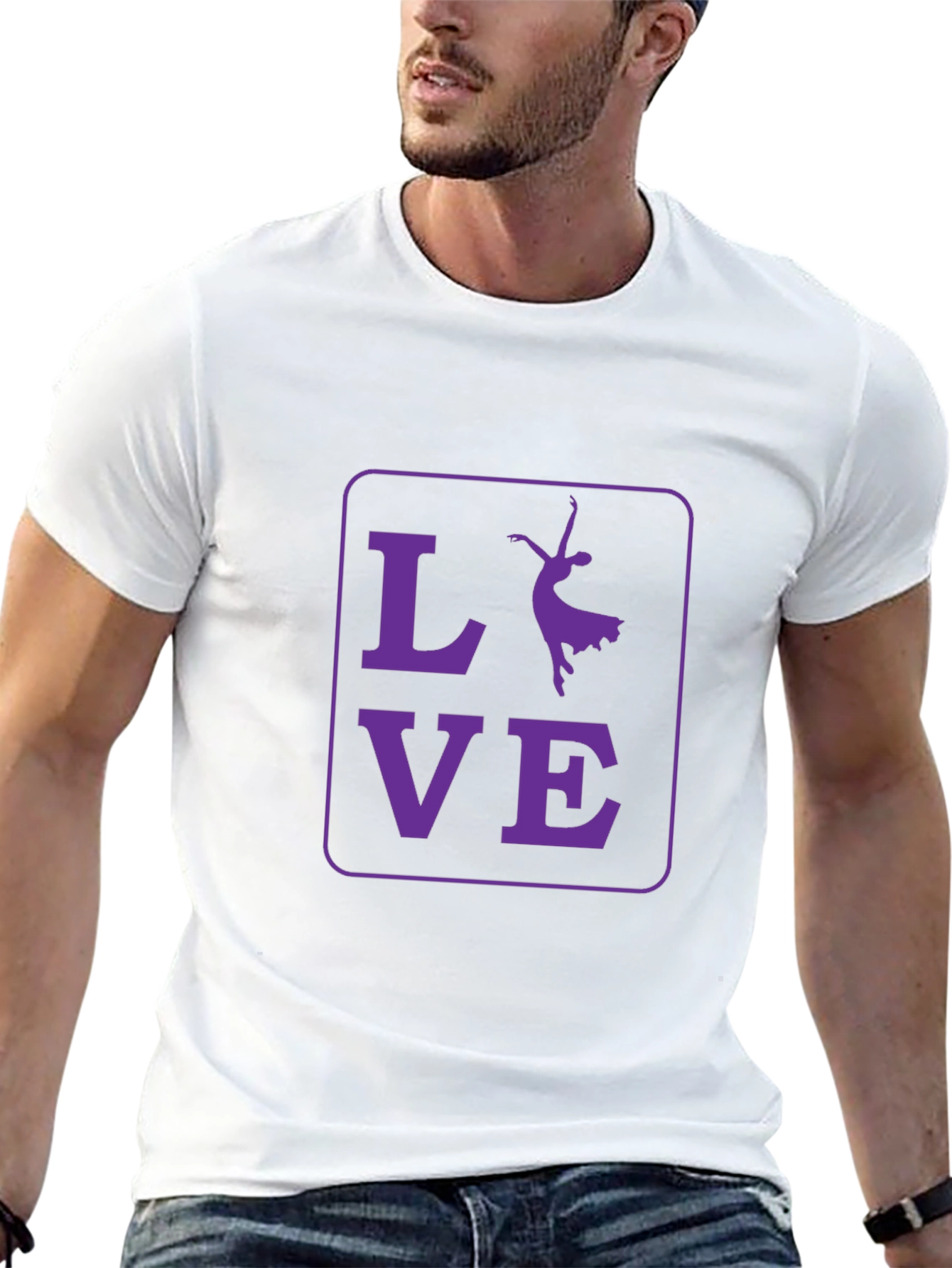 Camiseta Negra Amor Bailarina