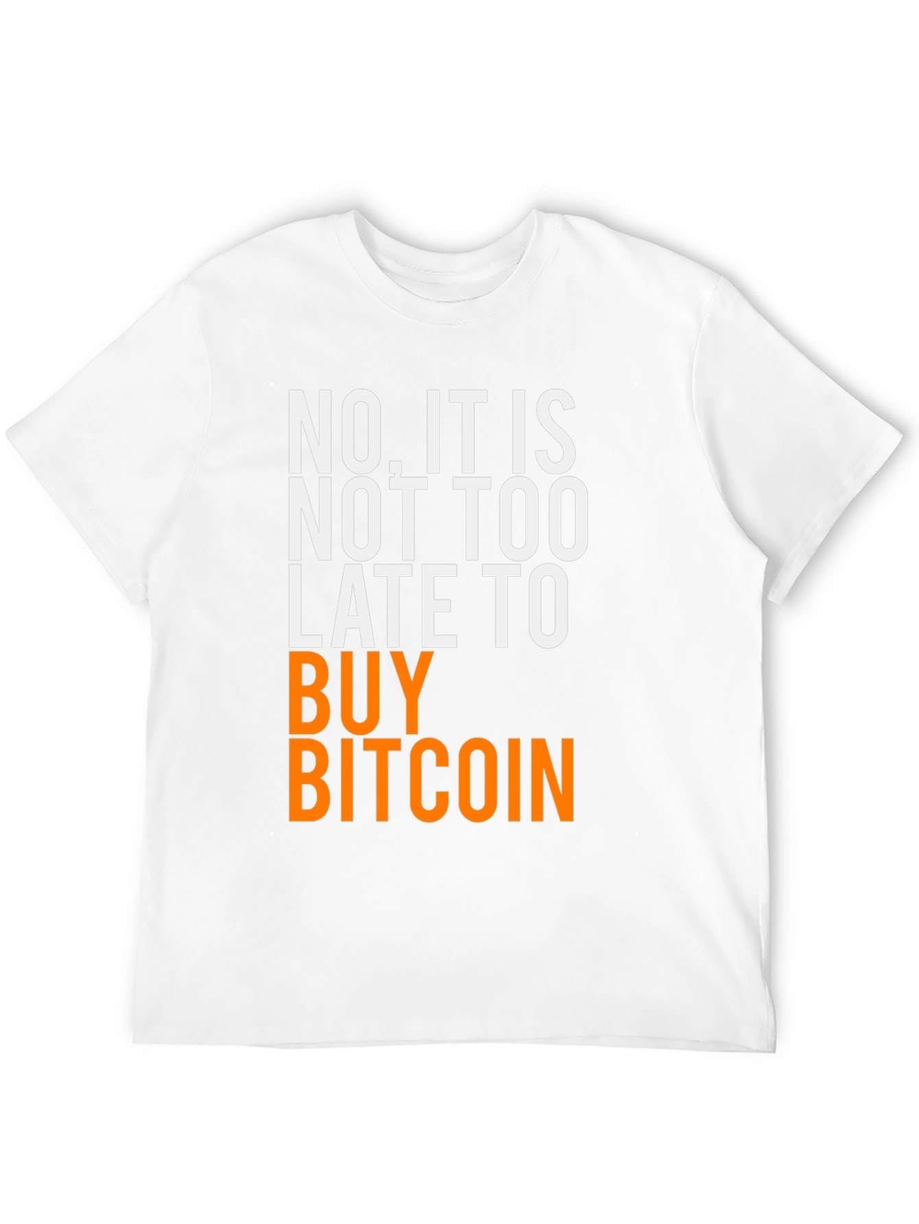 Camiseta Bitcoin: ¡Nunca es tarde!