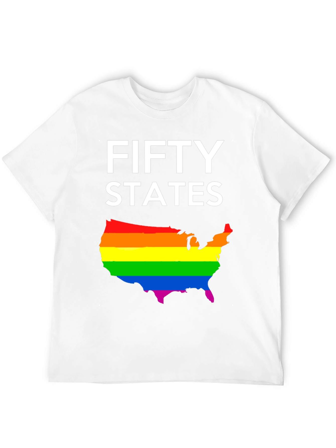 Camiseta Negra Fifty States Orgullo LGBT