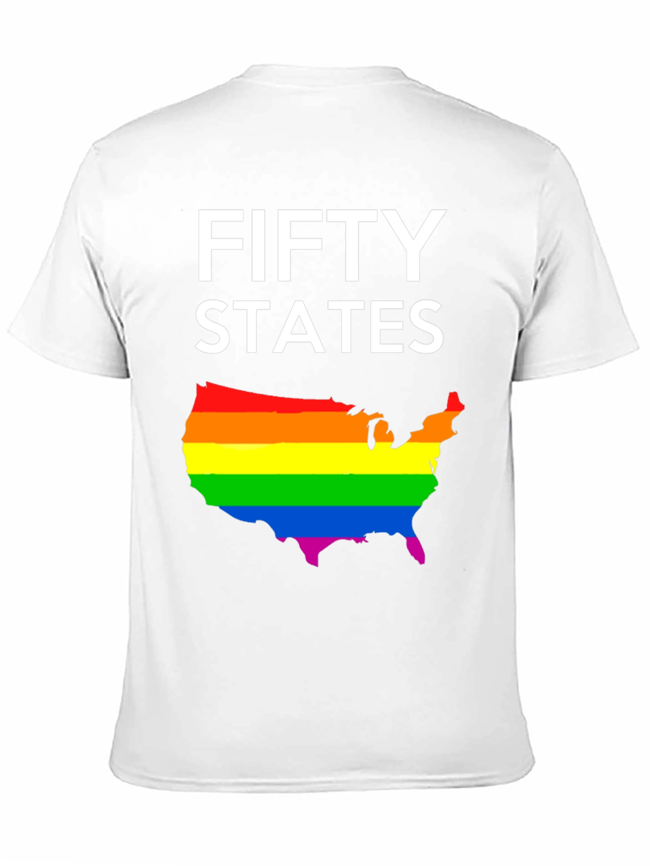 Camiseta Negra Fifty States Orgullo LGBT