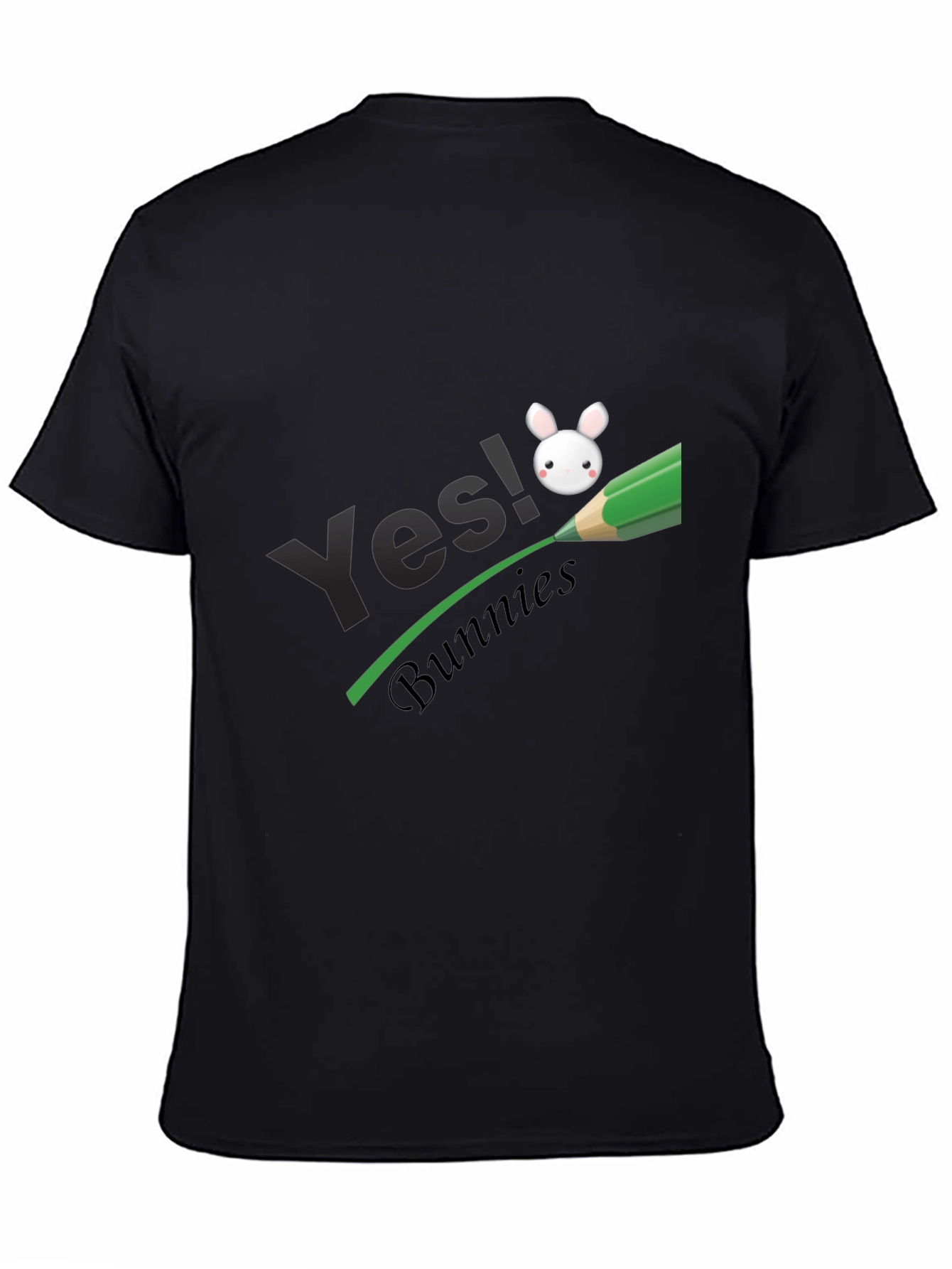 Camiseta Negra Yes! Bunnies