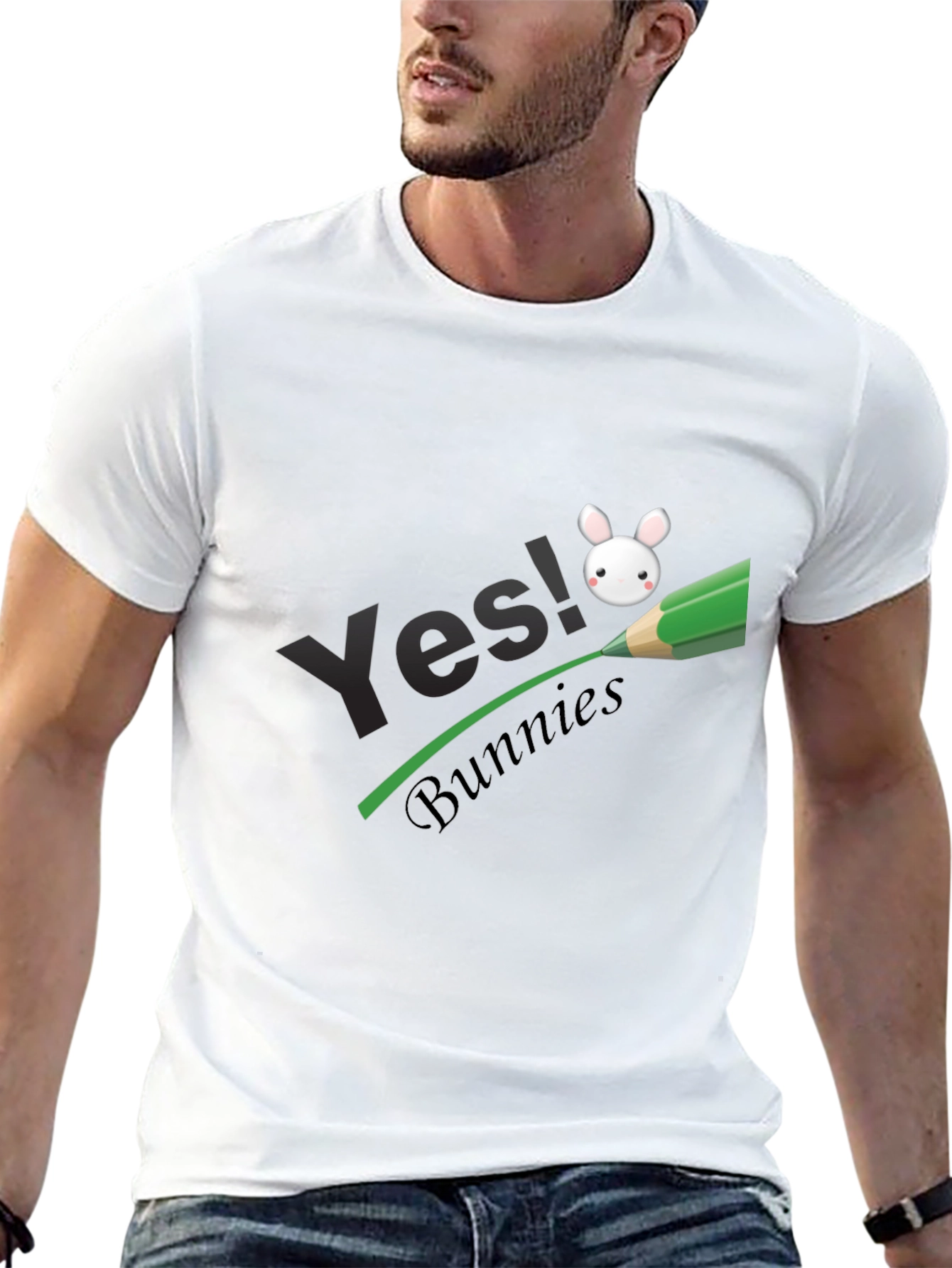 Camiseta Negra Yes! Bunnies