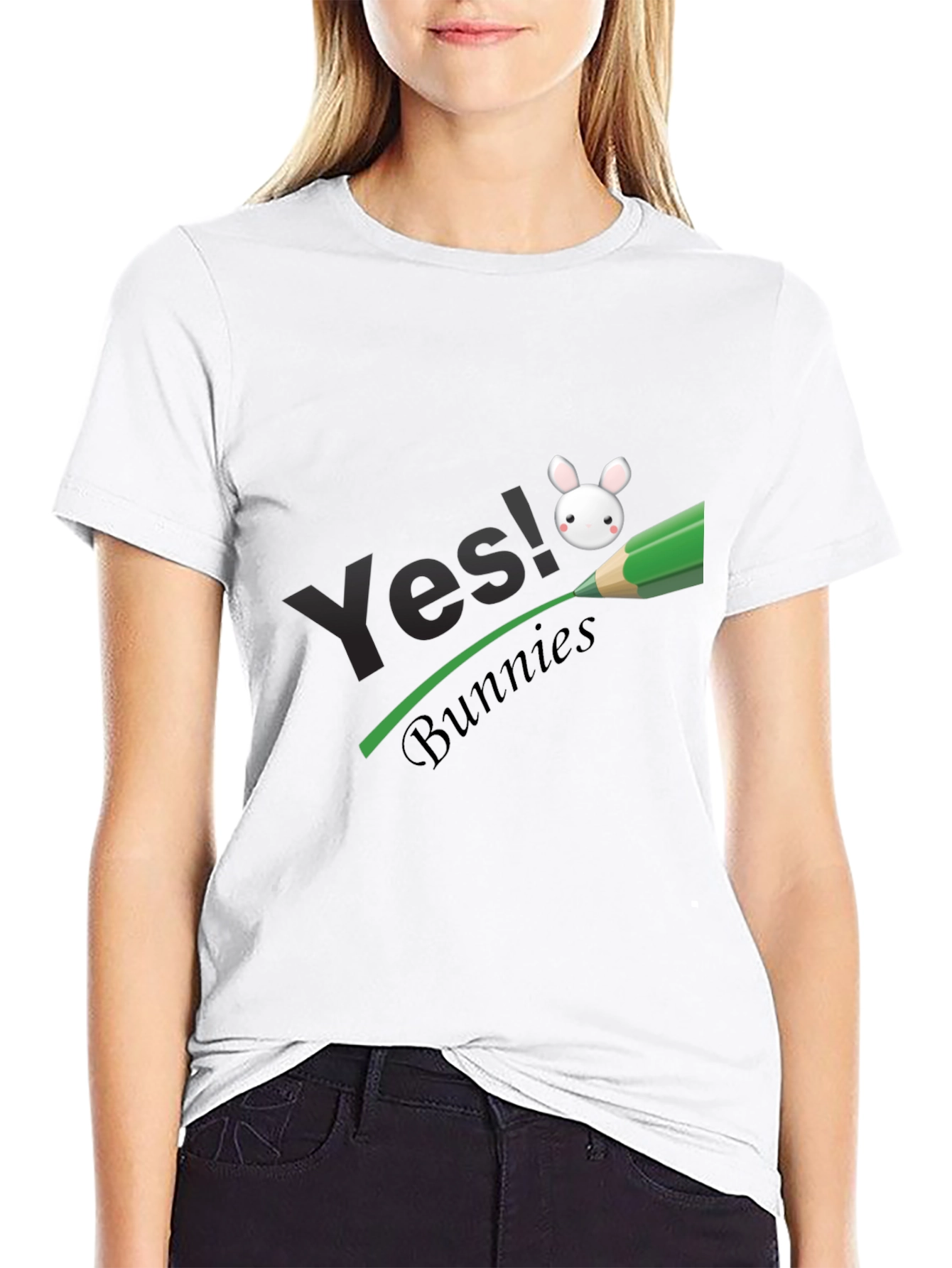 Camiseta Negra Yes! Bunnies