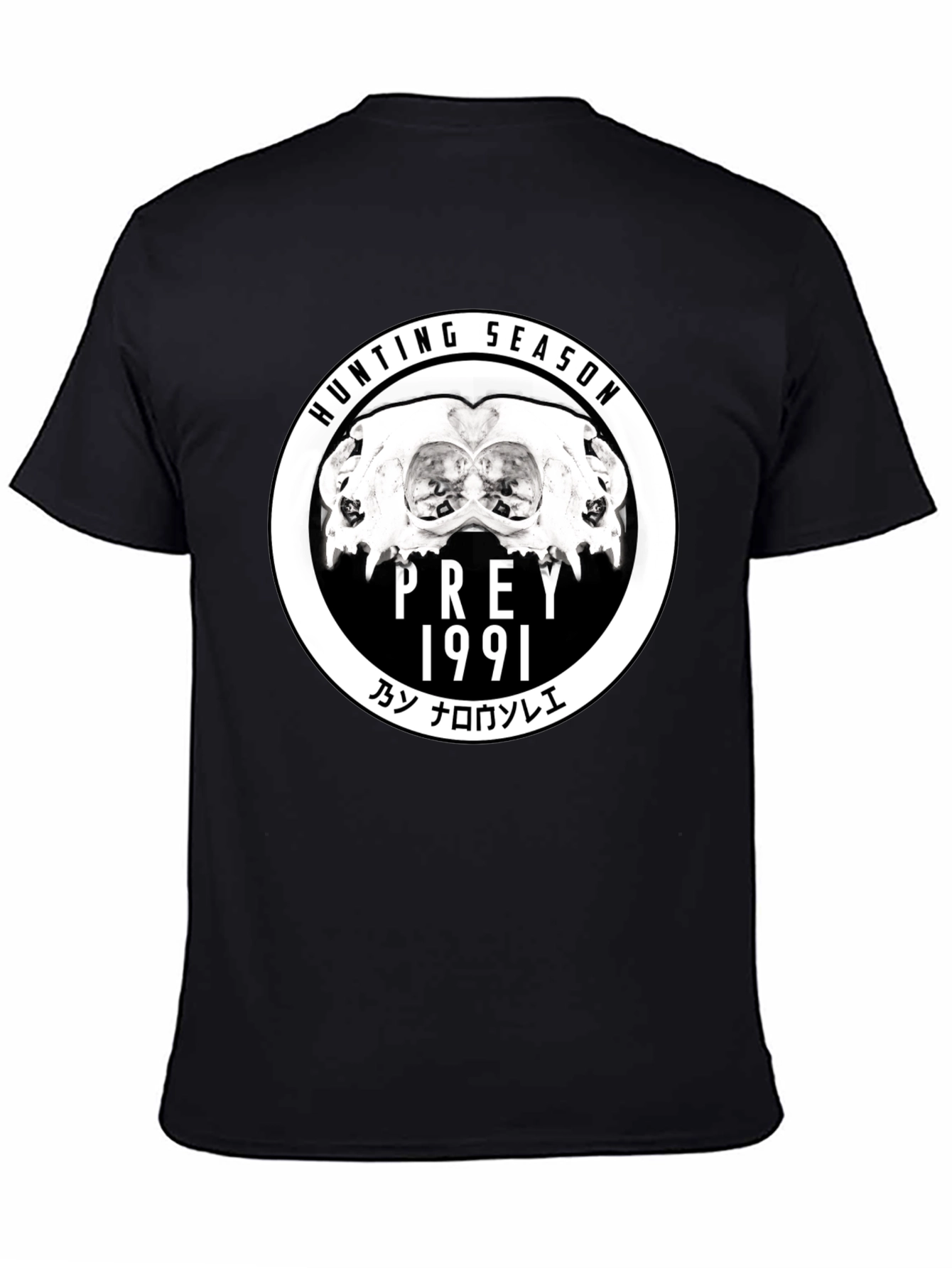 Camiseta Negra Hunting Season Prey 1991