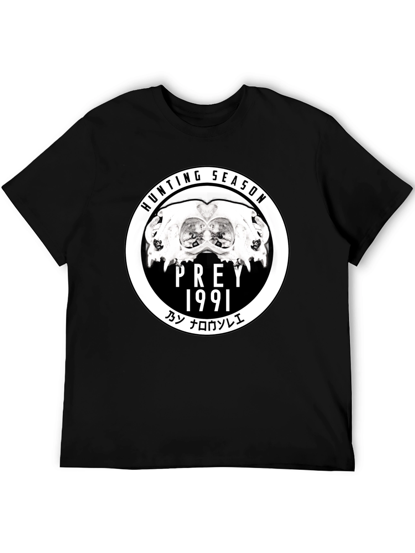 Camiseta Negra Hunting Season Prey 1991