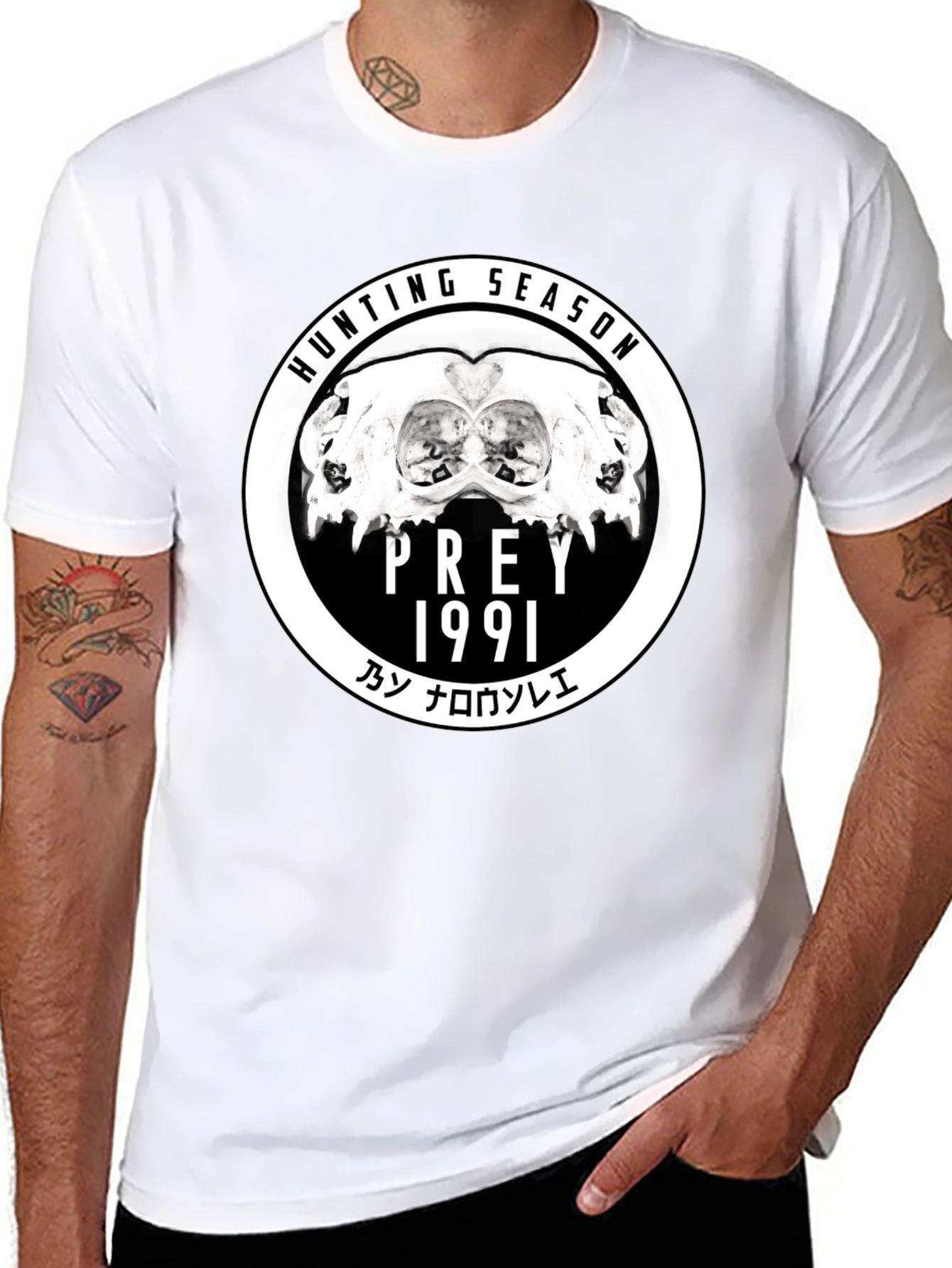 Camiseta Negra Hunting Season Prey 1991