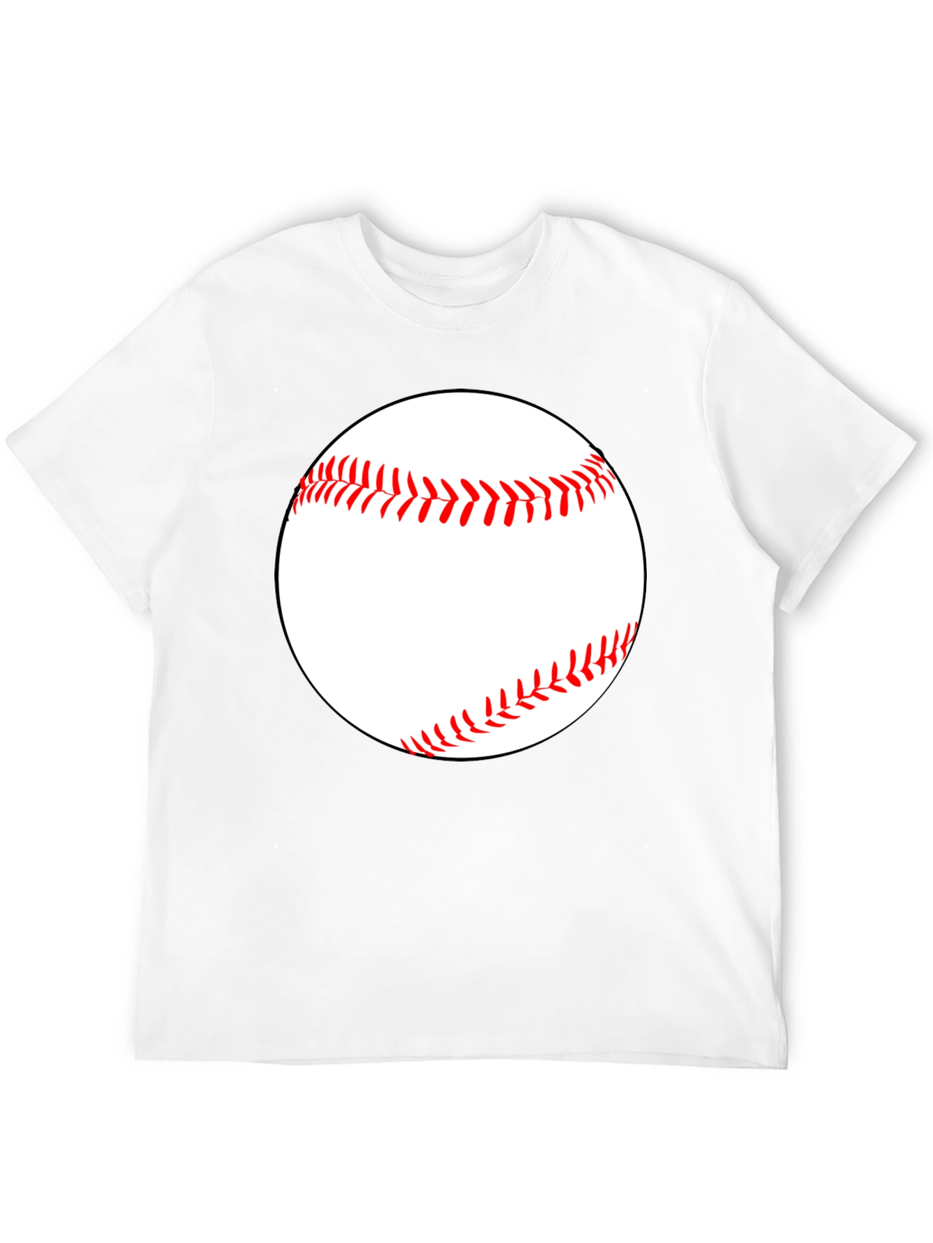 Camiseta Negra con Diseño de Béisbol