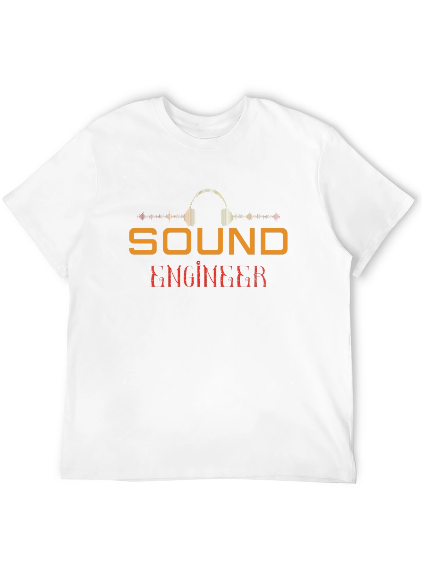 Camiseta Negra Ingeniero de Sonido - Diseño Profesional