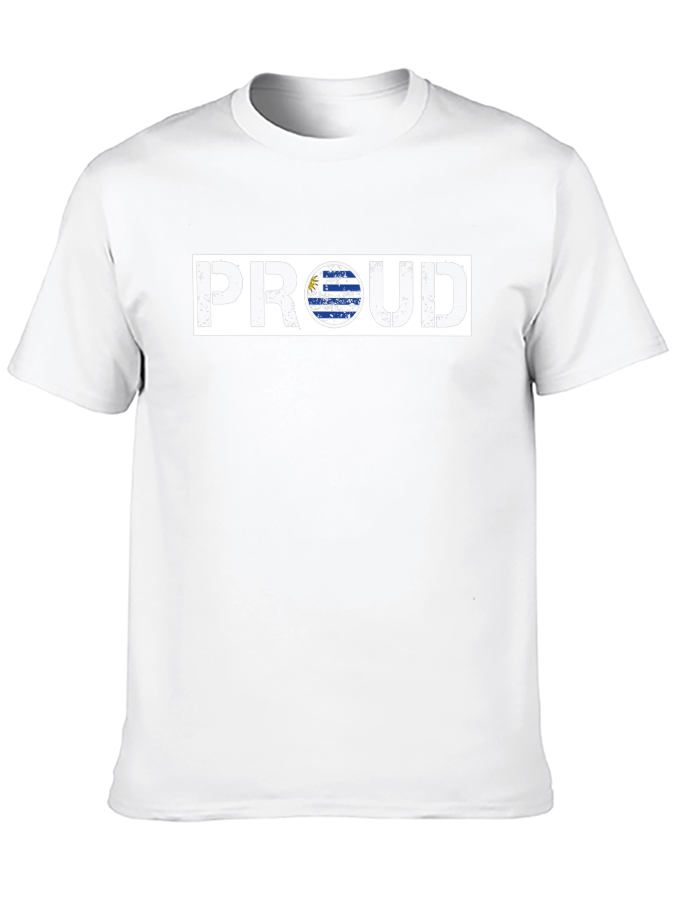 Camiseta Negra PROUD Uruguay - Estilo Casual
