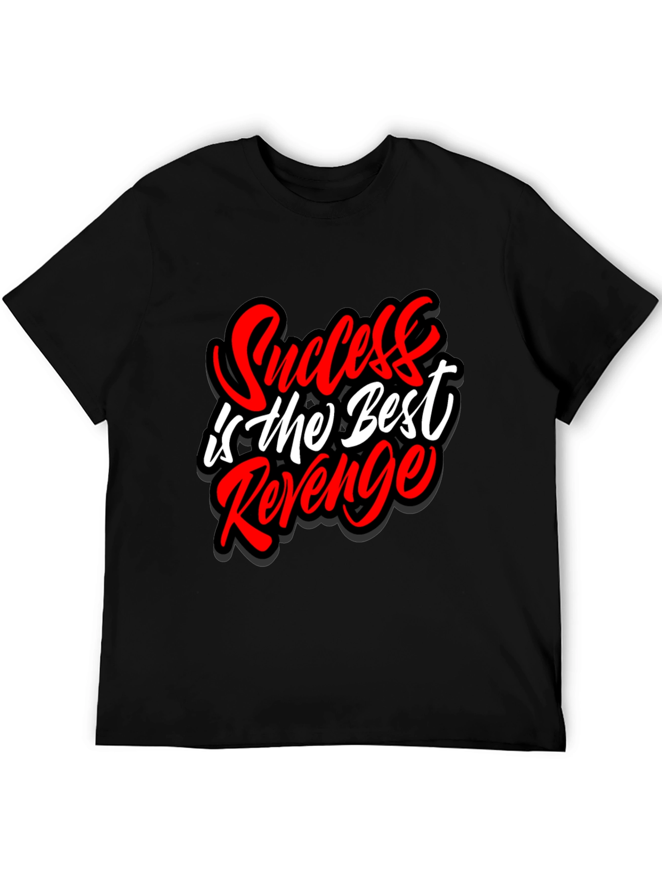 Camiseta Negra El Éxito es la Mejor Venganza
