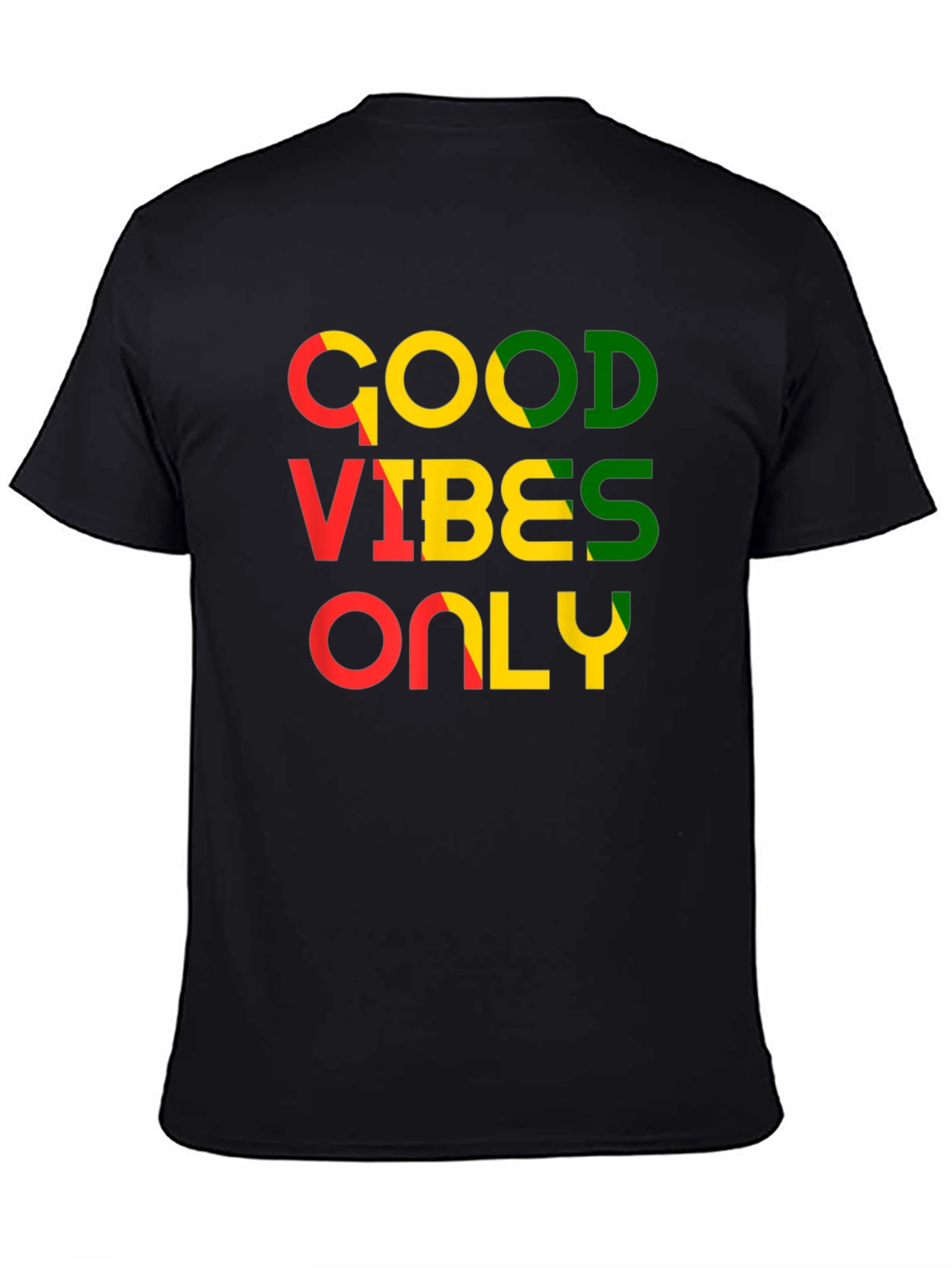 Camiseta Negra con Diseño Good Vibes Only