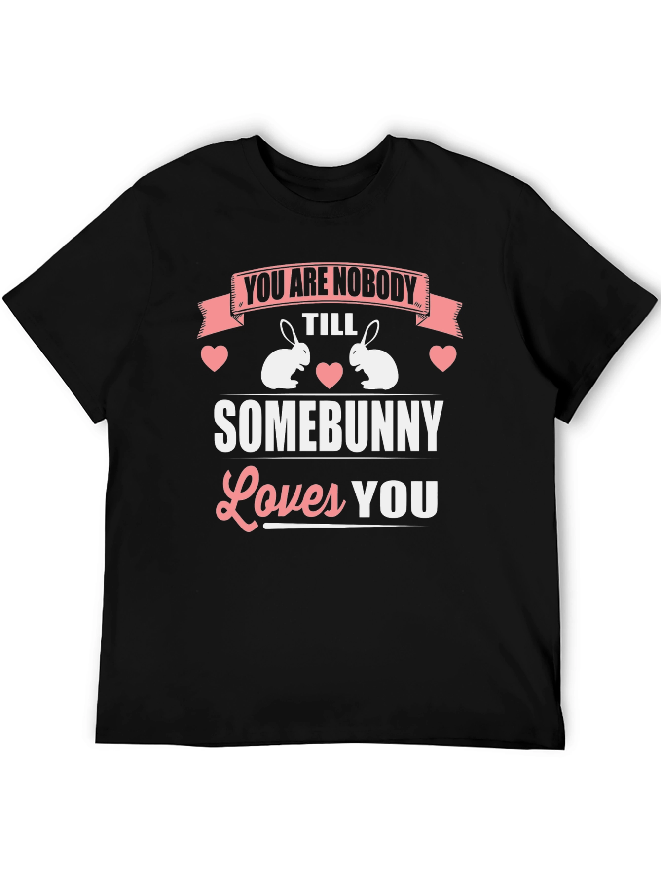 Camiseta Hombre Diseño Conejo Somebunny Loves You