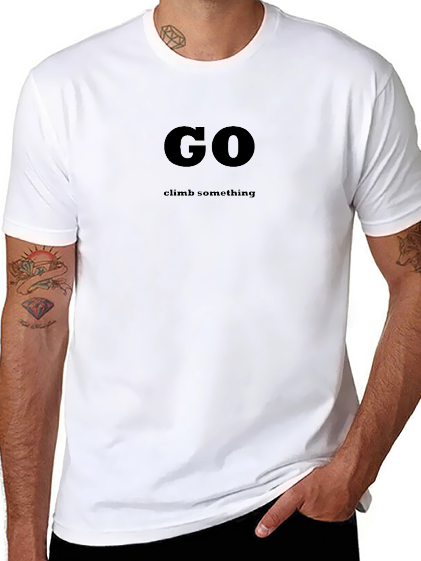 Camiseta Negra: ¡Ve a Escalar!