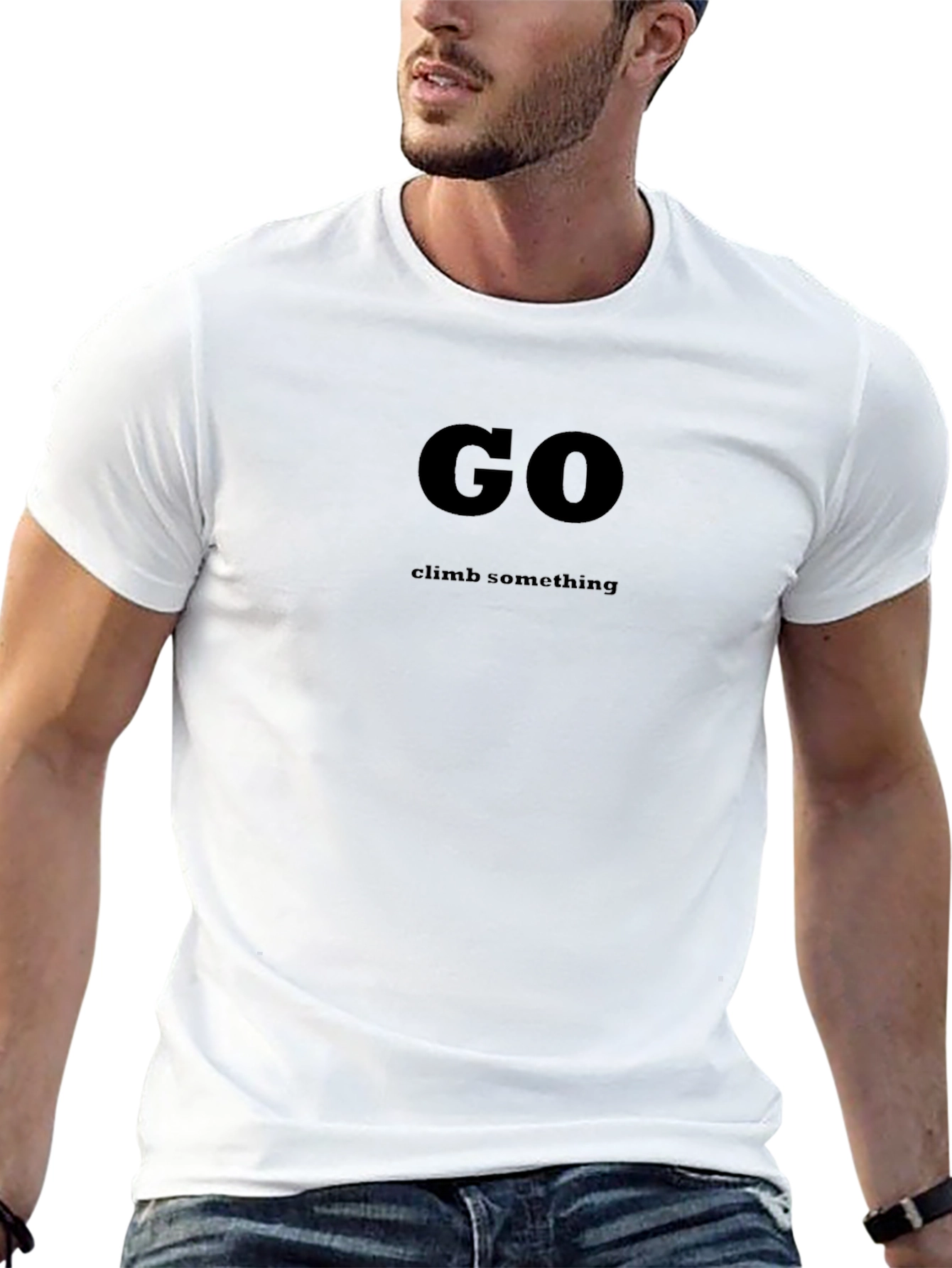 Camiseta Negra: ¡Ve a Escalar!